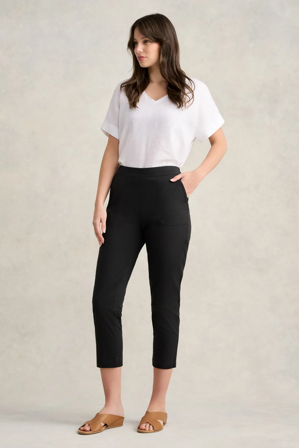 Lightweight Cotton Pant - Black - Image 3