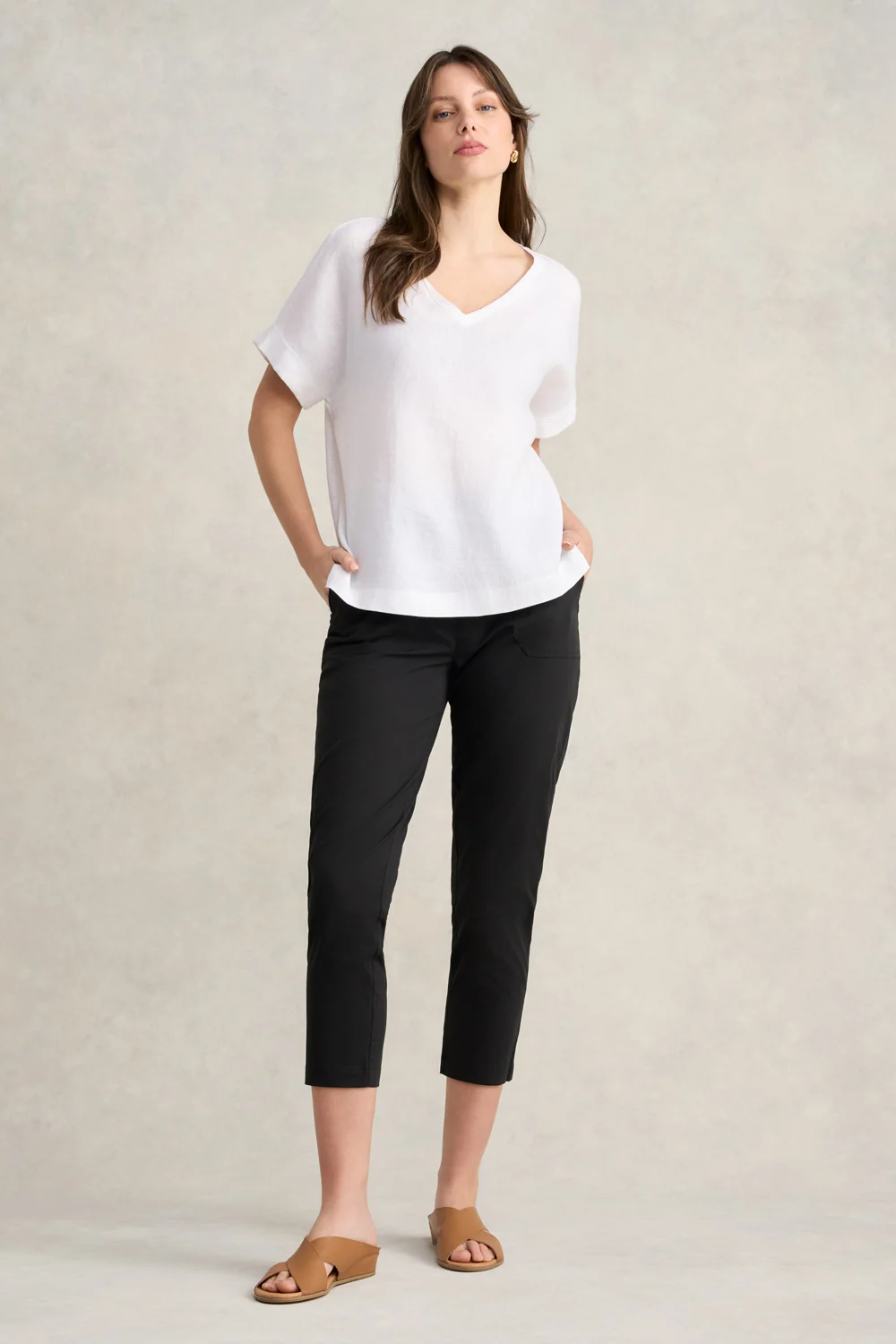 Lightweight Cotton Pant - Black - Image 5