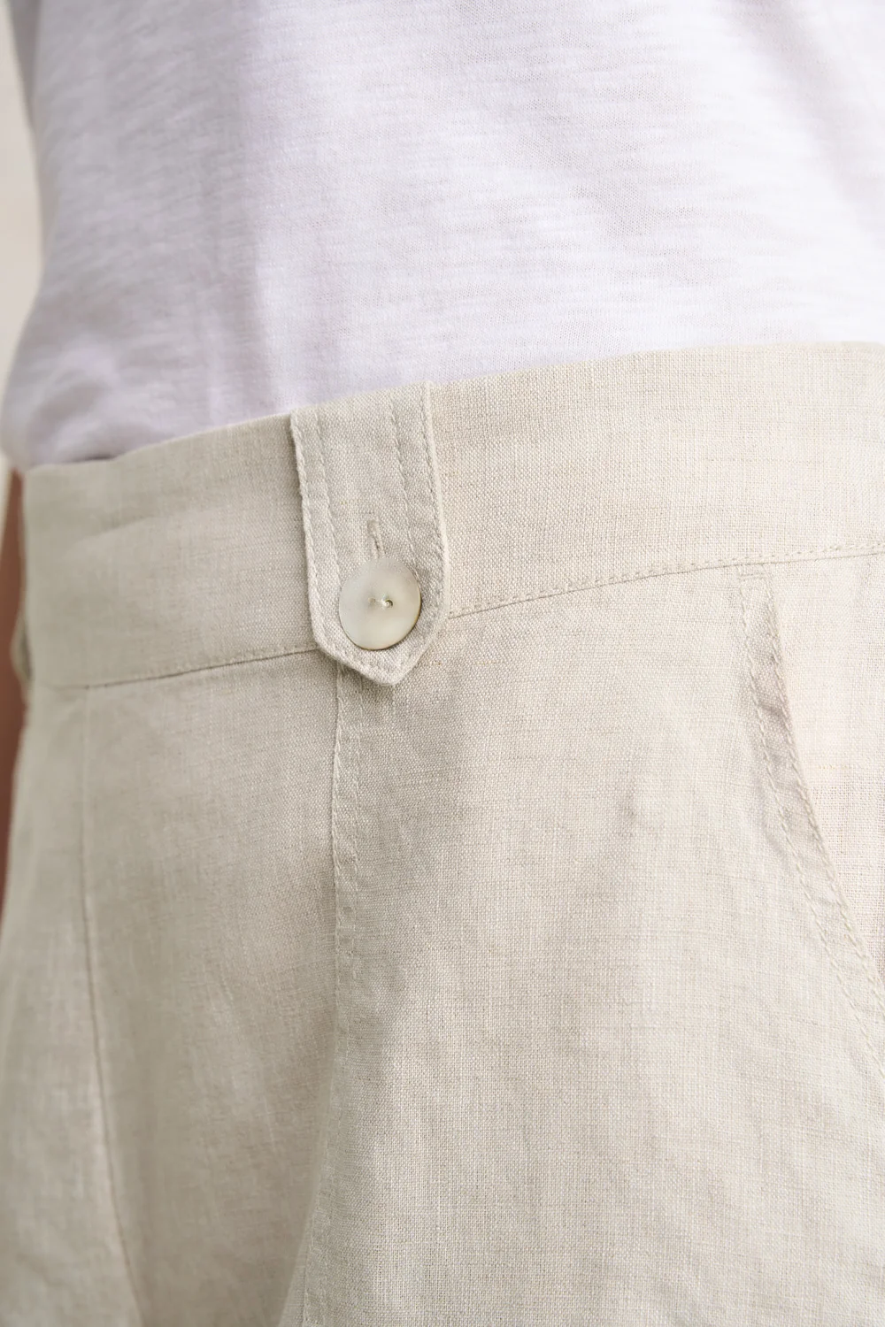 Linen Culotte - Natural Cross Dye - Image 3