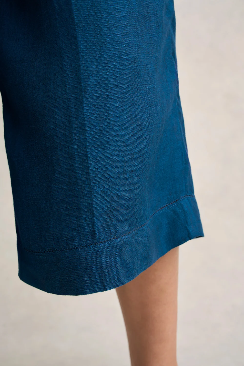 Linen Culotte - Navy Delave - Image 4