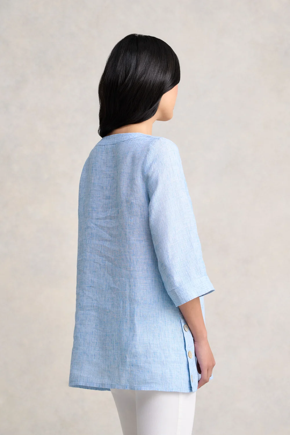 Linen Tunic - Chambray Cross Dye - Image 6