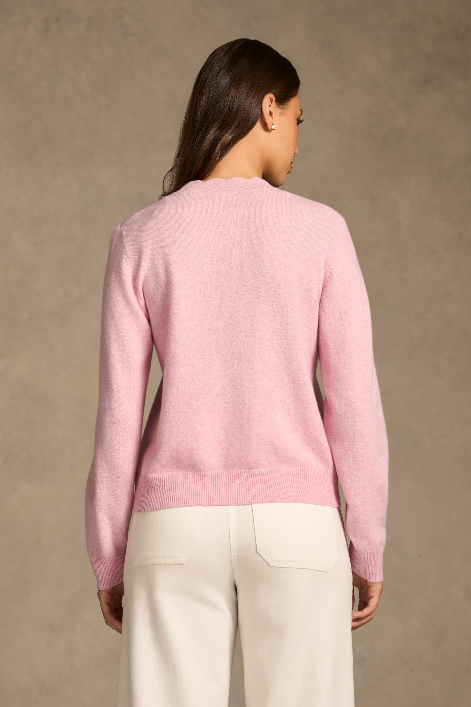 Diamonti Button Cardigan - Chateau Pink - Image 7