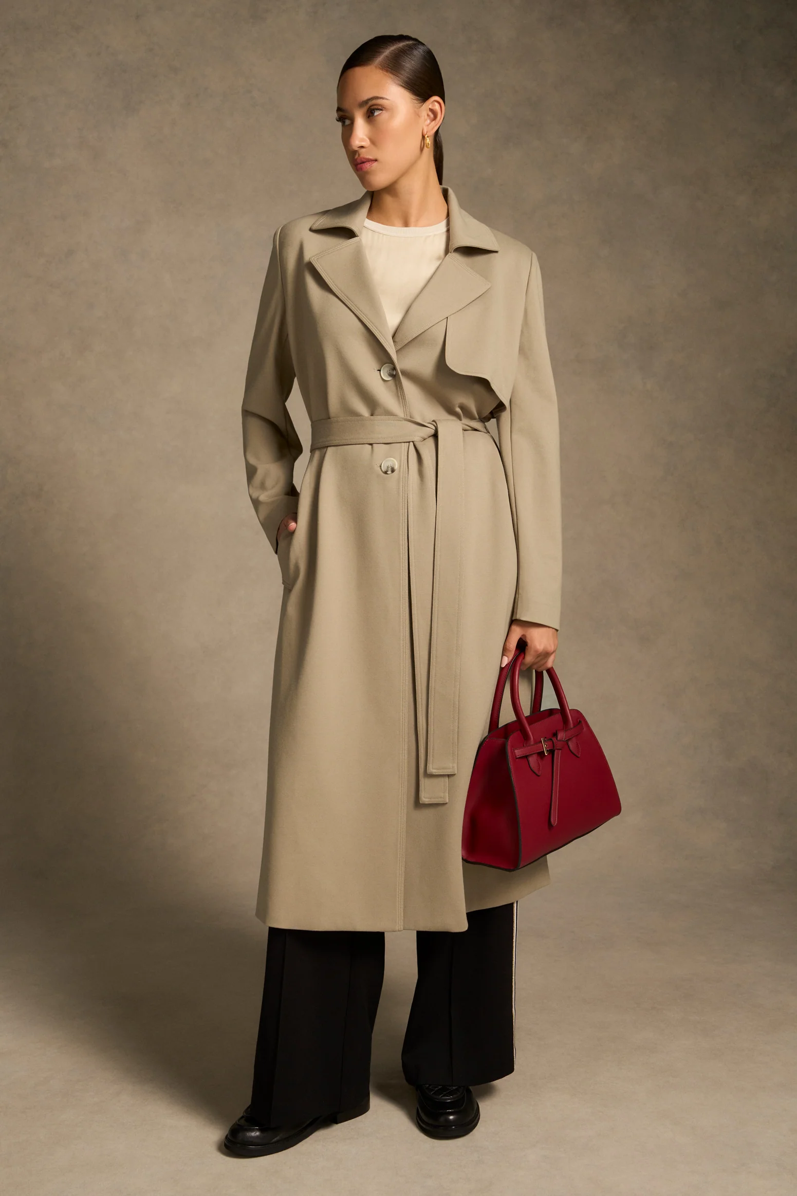 Ponte Trench Coat - Classic Tan - Image 5
