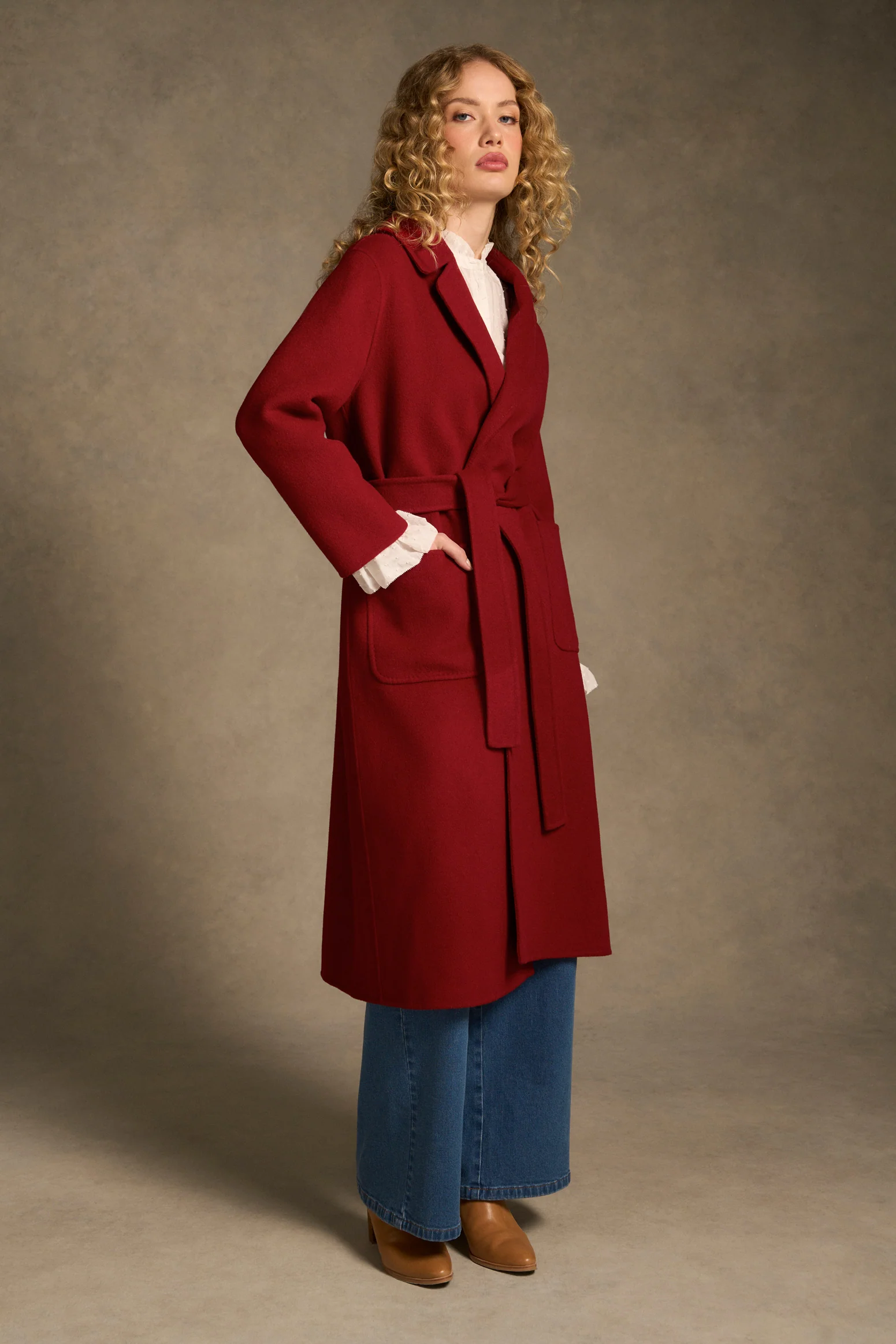 Wool Jacket - Crimson - Image 3