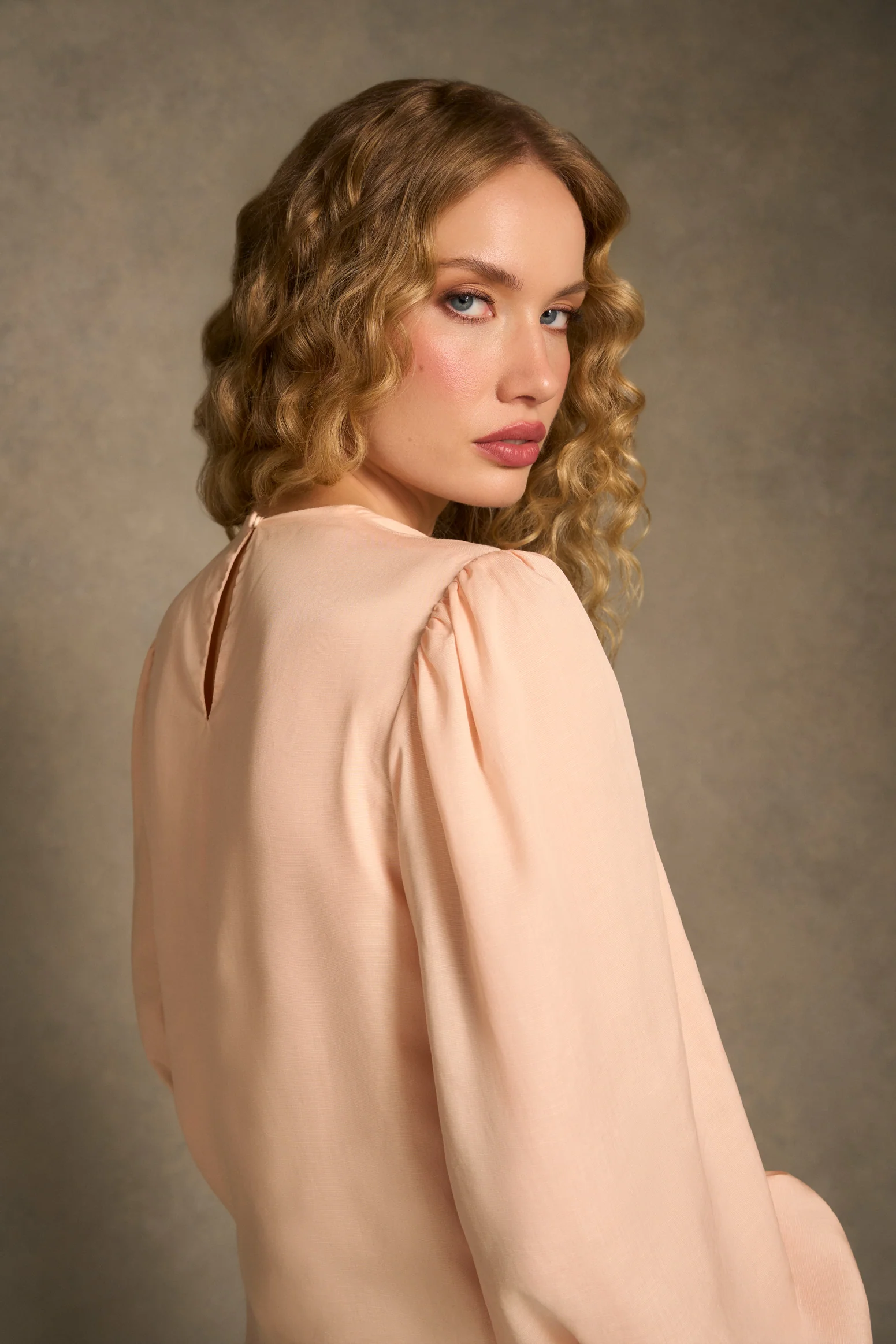 Bow Detail Blouse - Blush - Image 5