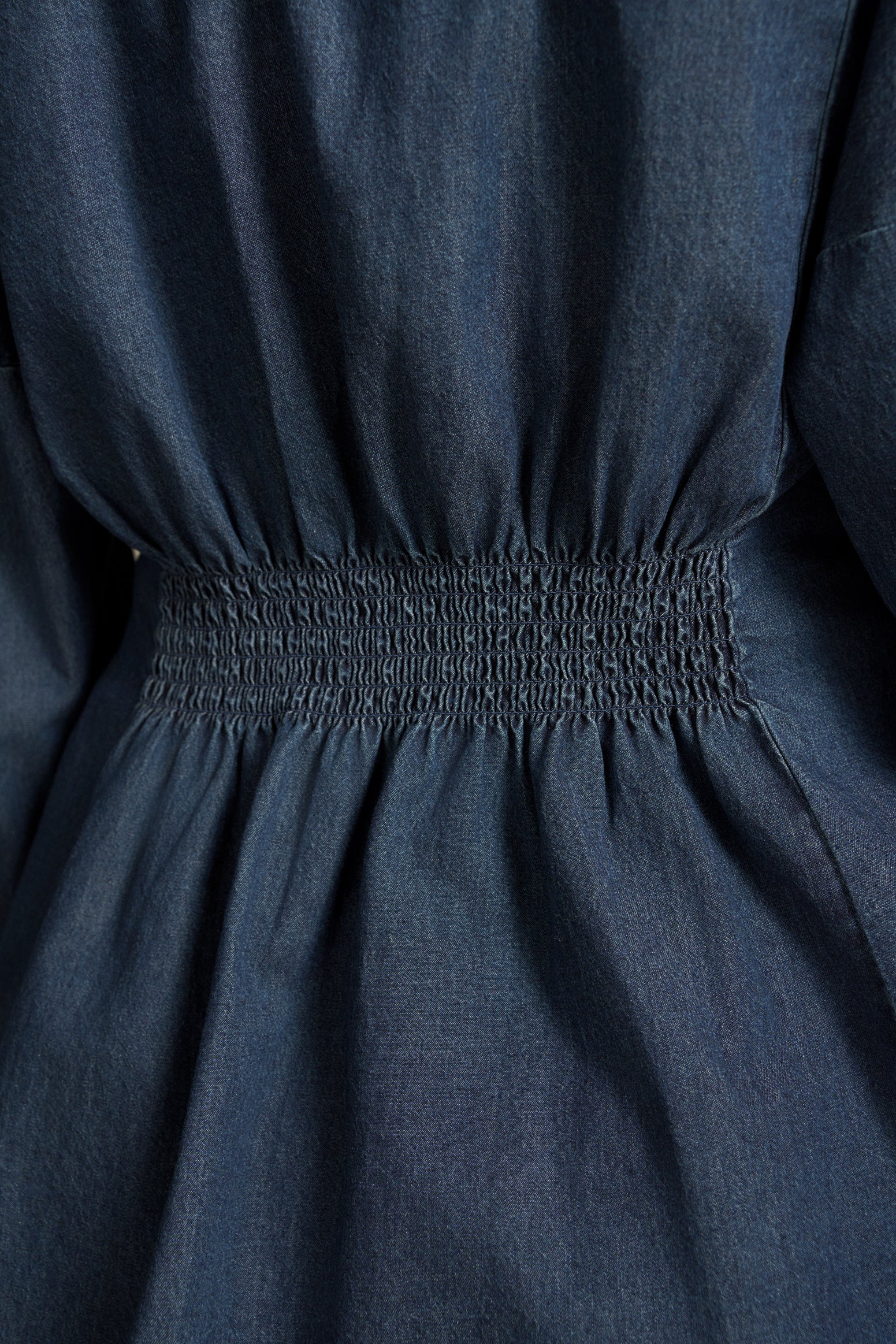 Chambray Belted Shirt - Dark Wash Denim - Image 9