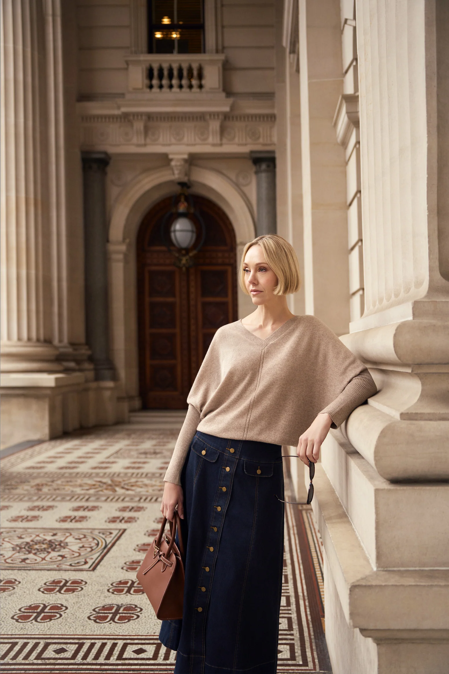 Cashmere Cocoon Knit - Oatmeal - Image 2