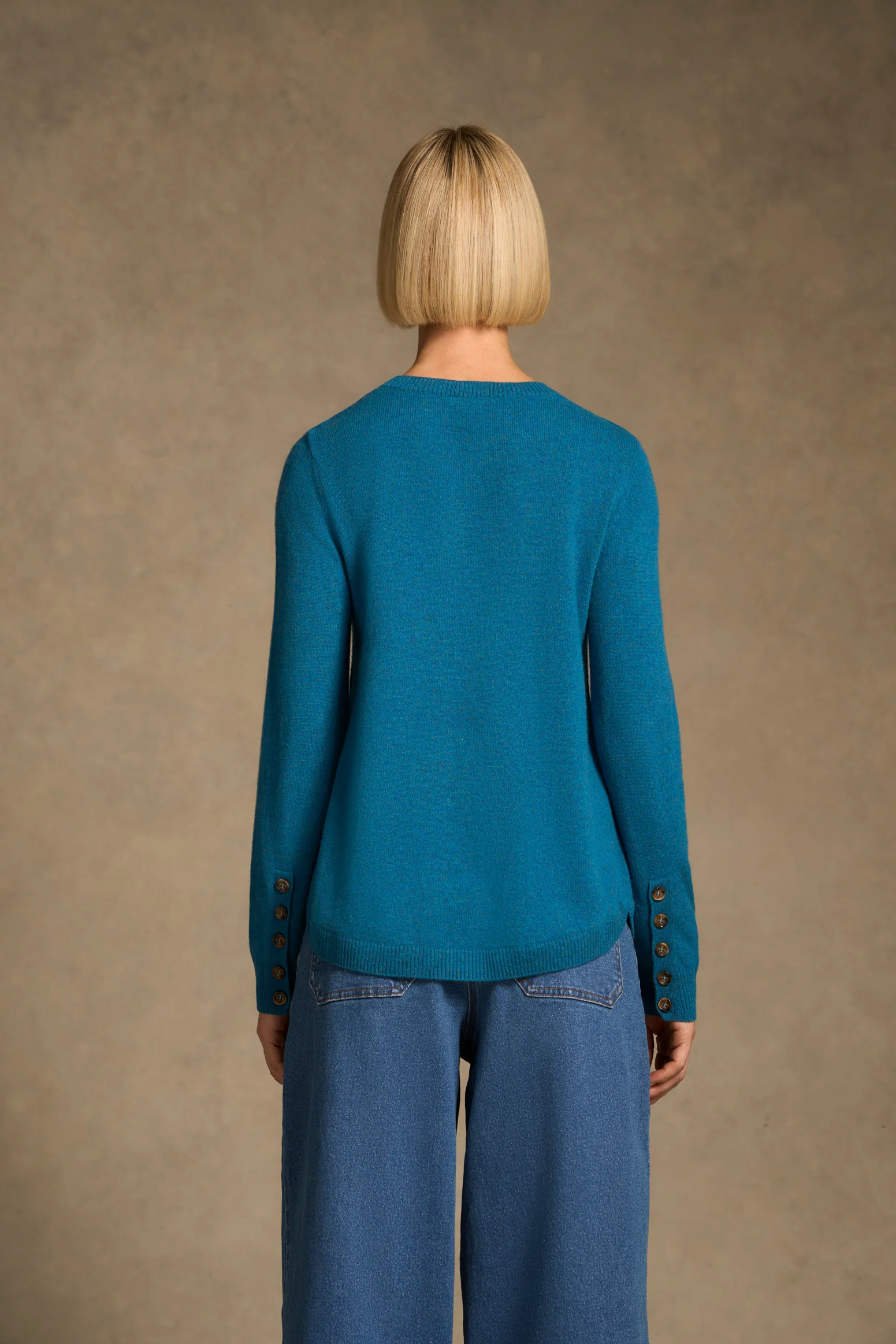 Merino Wool Jumper - Ocean Marle - Image 5
