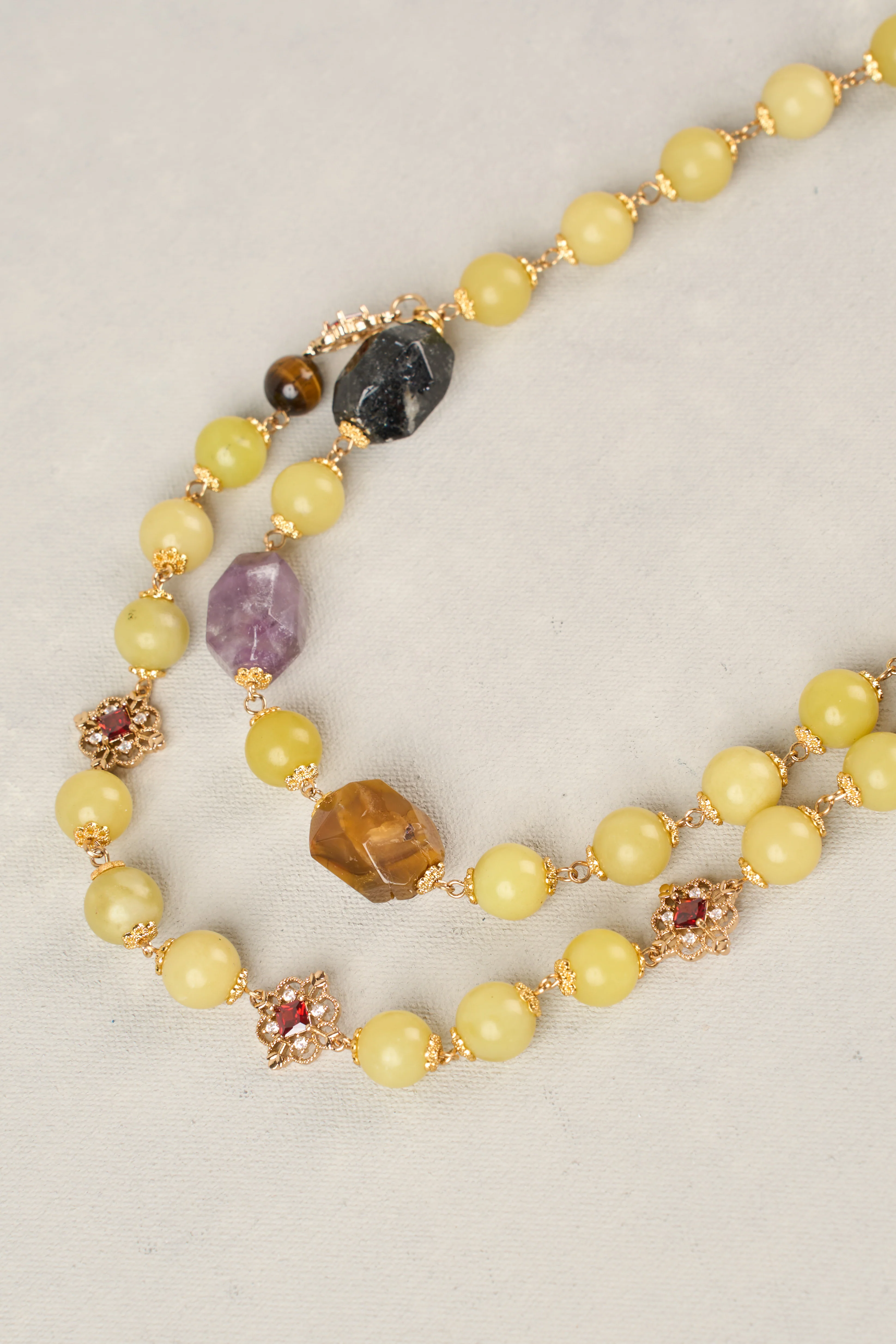 Mixed Layered Necklace - Multicolour - Image 4