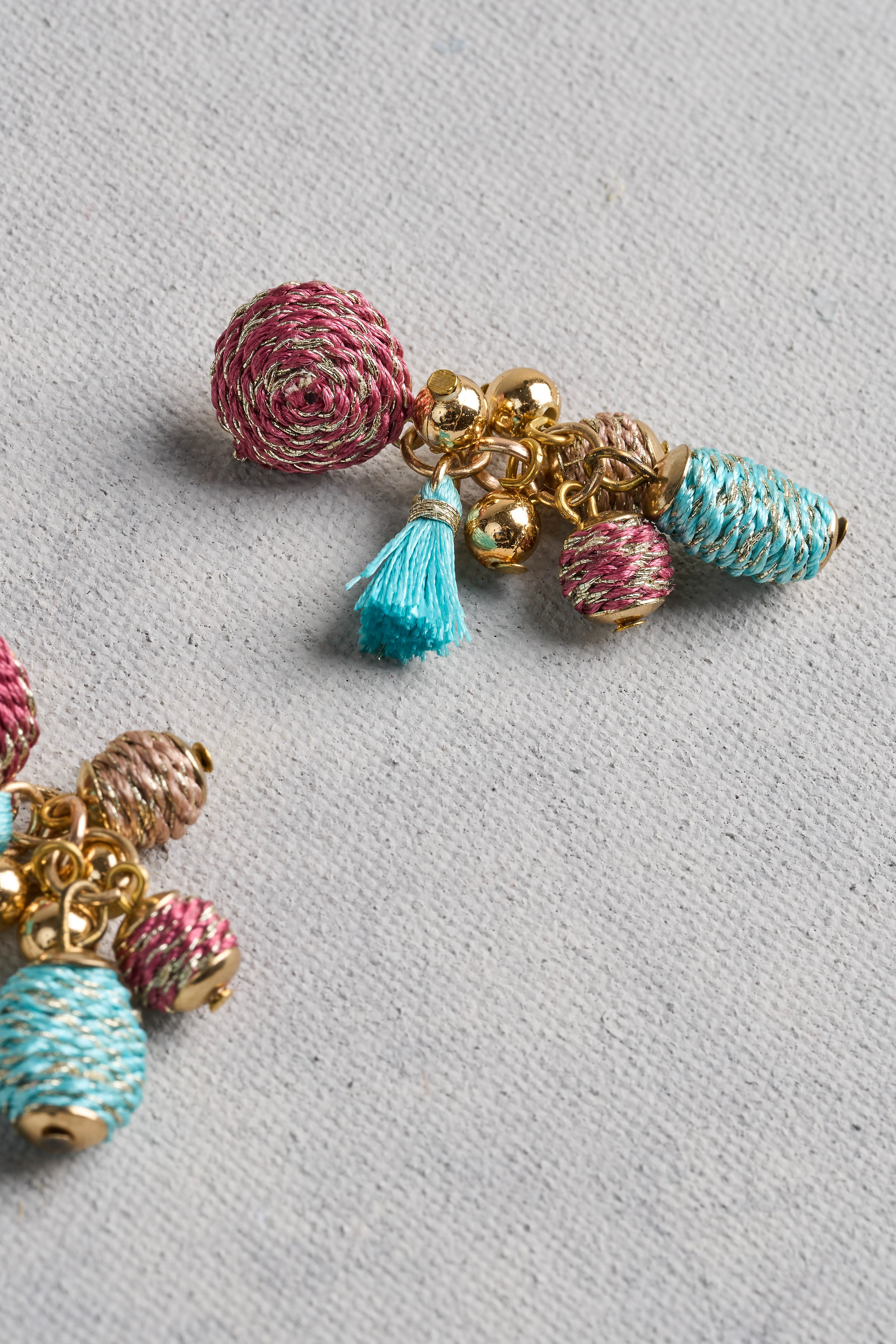 Multi Bead Earrings - Multicolour - Image 4
