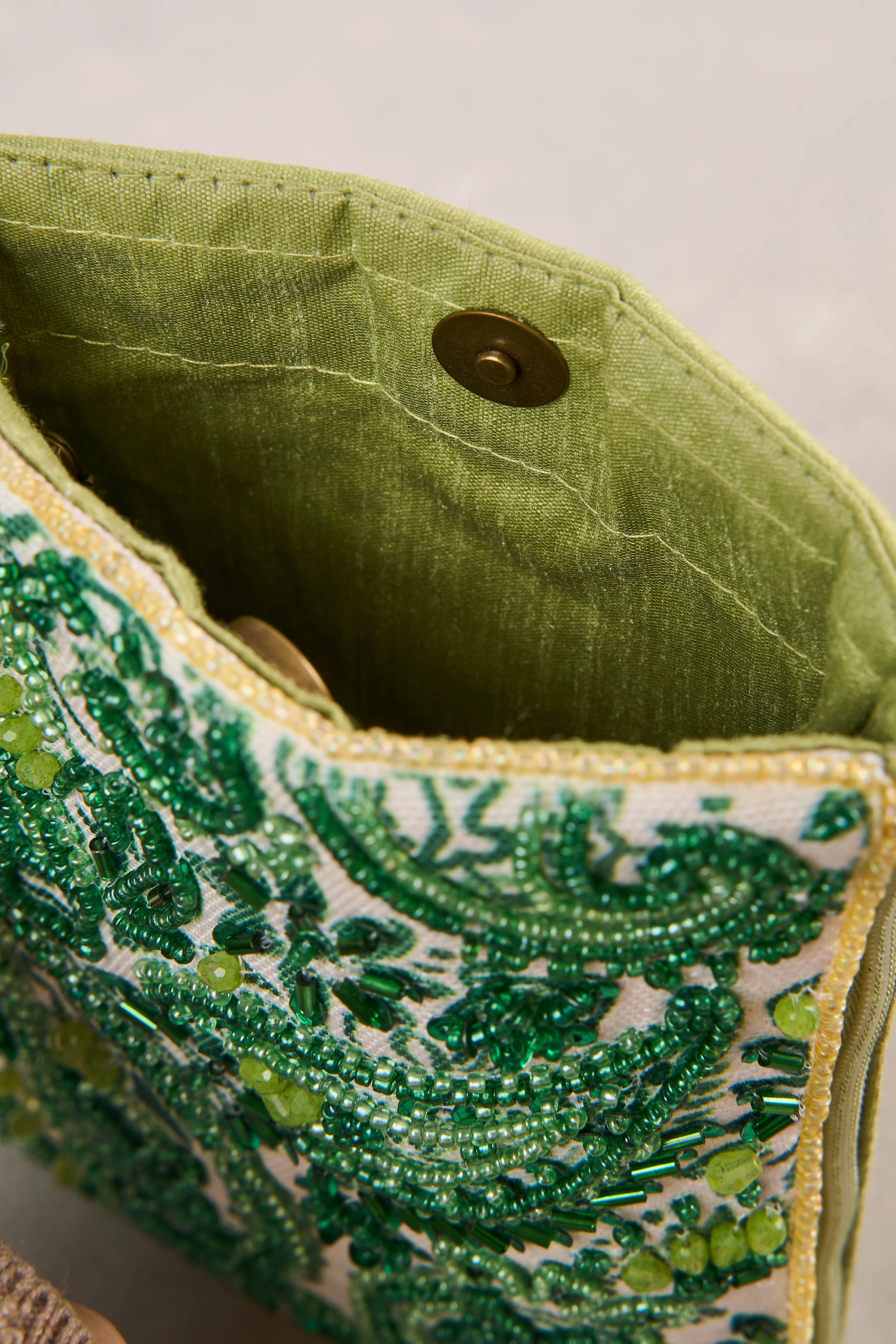 Paisley Print Cos Bag - Green - Image 4