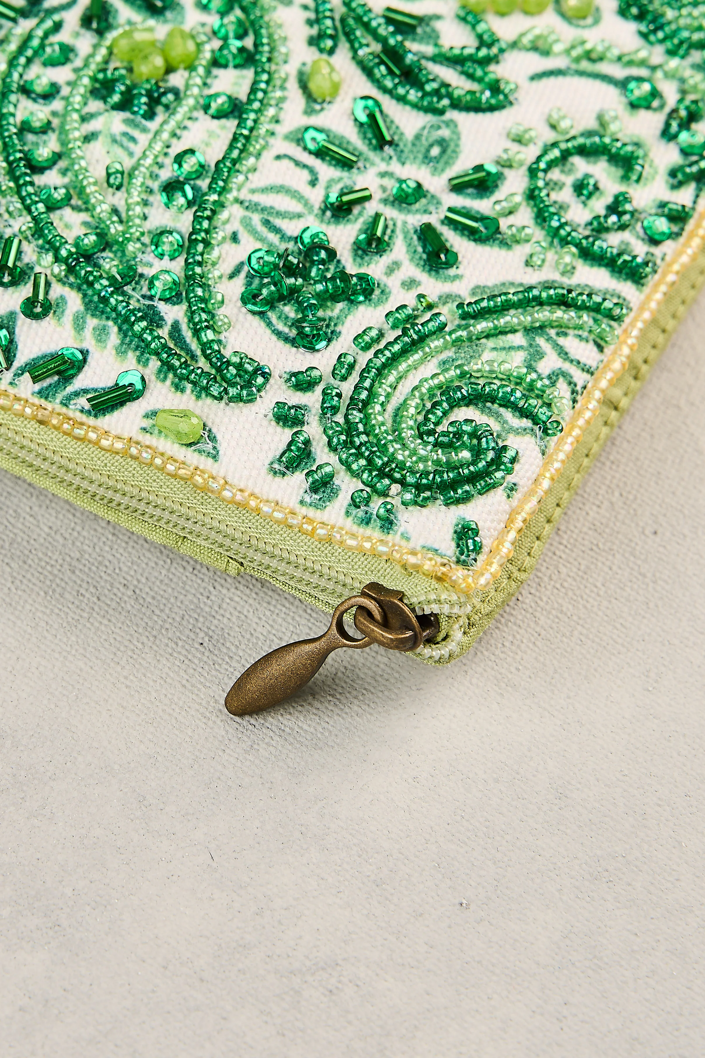 Paisley Print Cos Bag - Green - Image 5