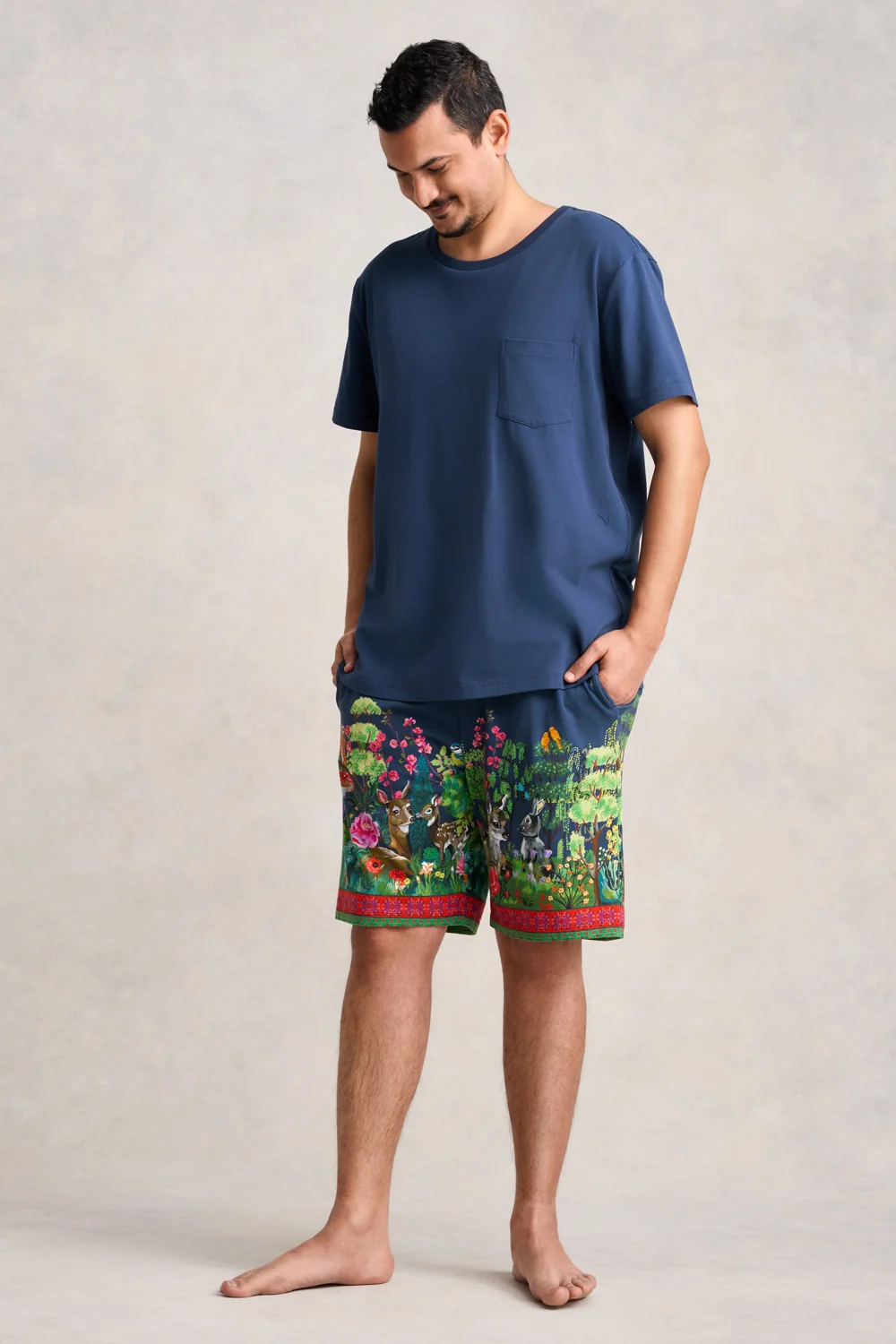Nathalie Lété Mens PJ Set - Midnight Forest - Image 4