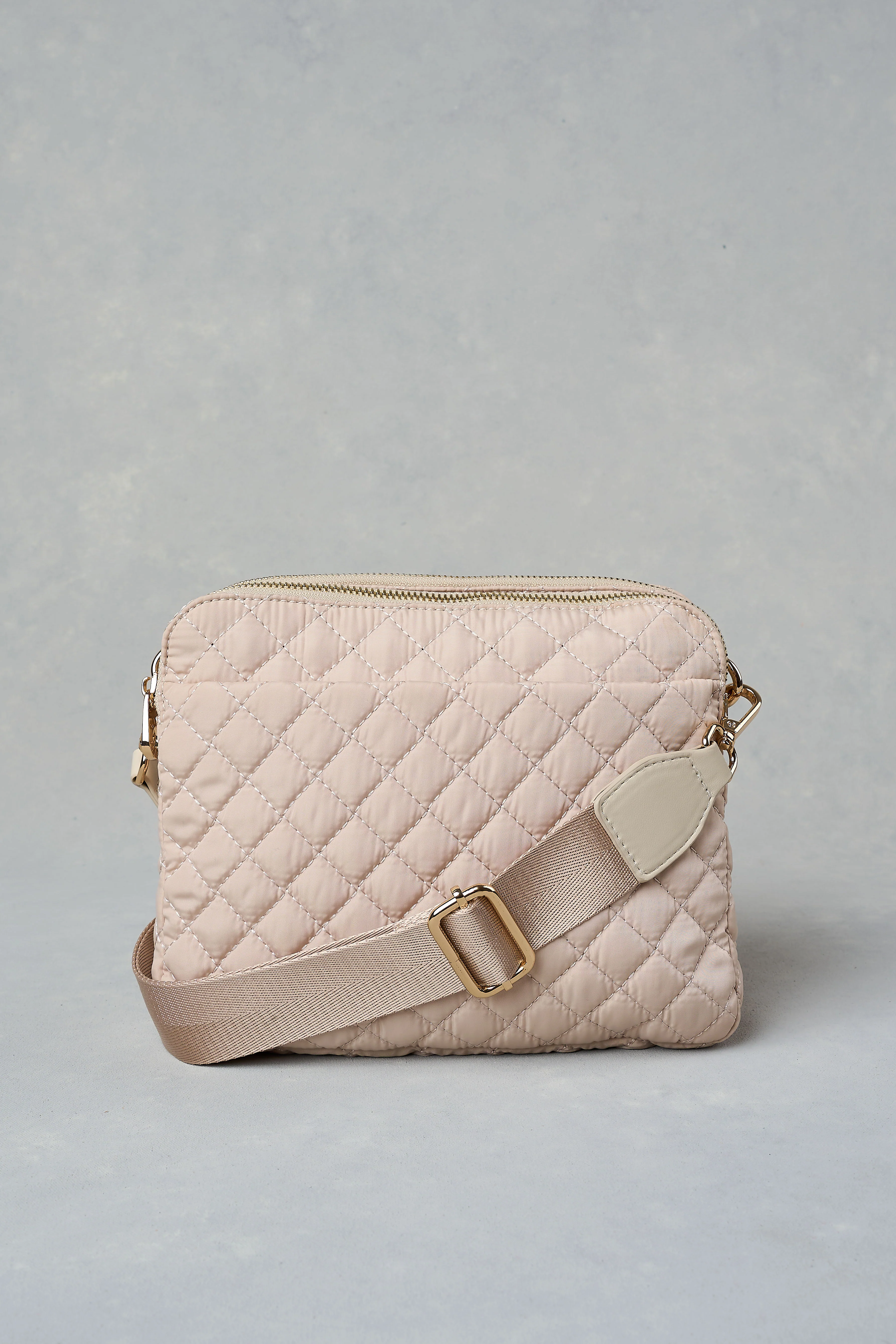 Quilted Crossbody Bag - Neutral - Image 5