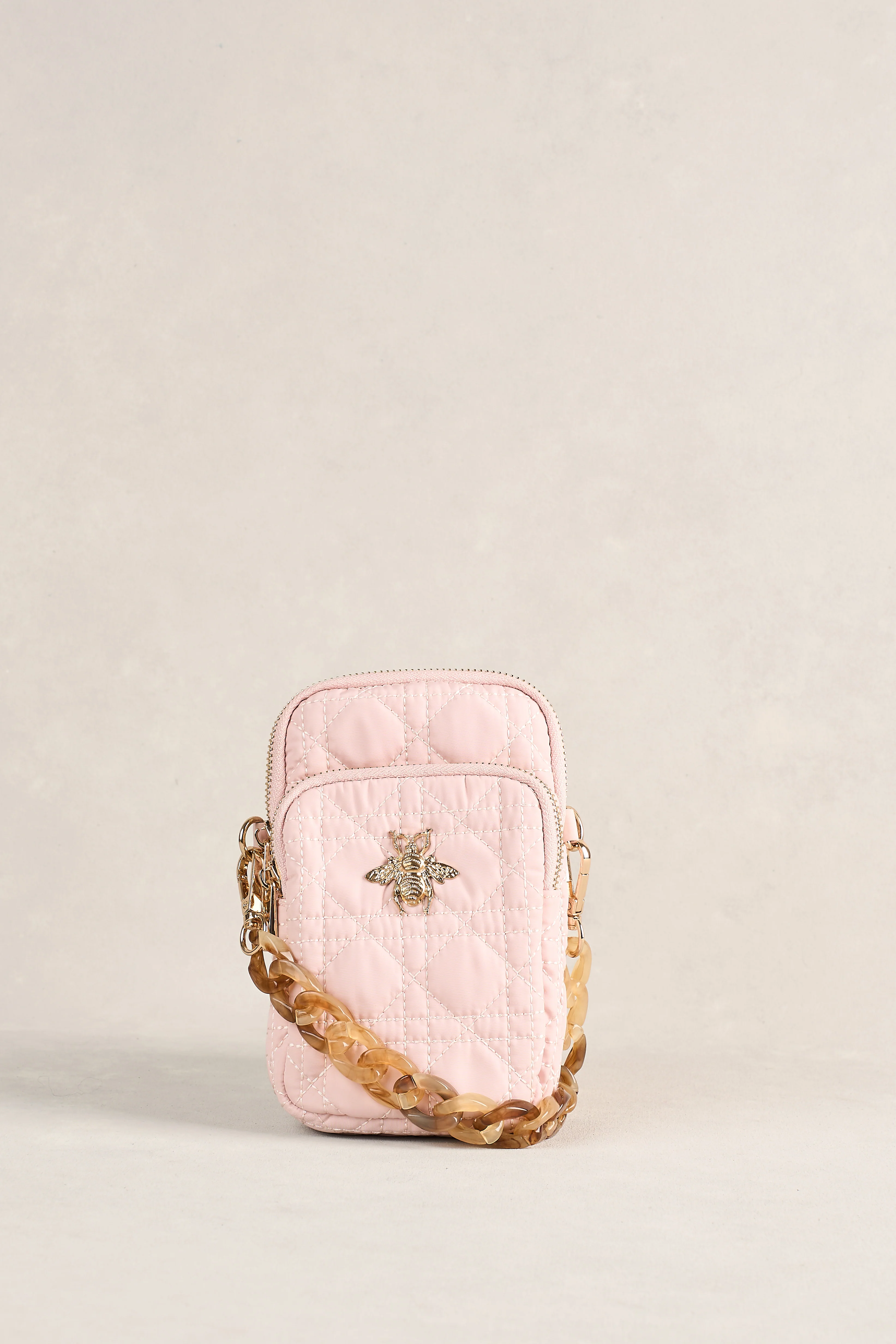 Quilted Phone Bag - Soft Pink - Image 4
