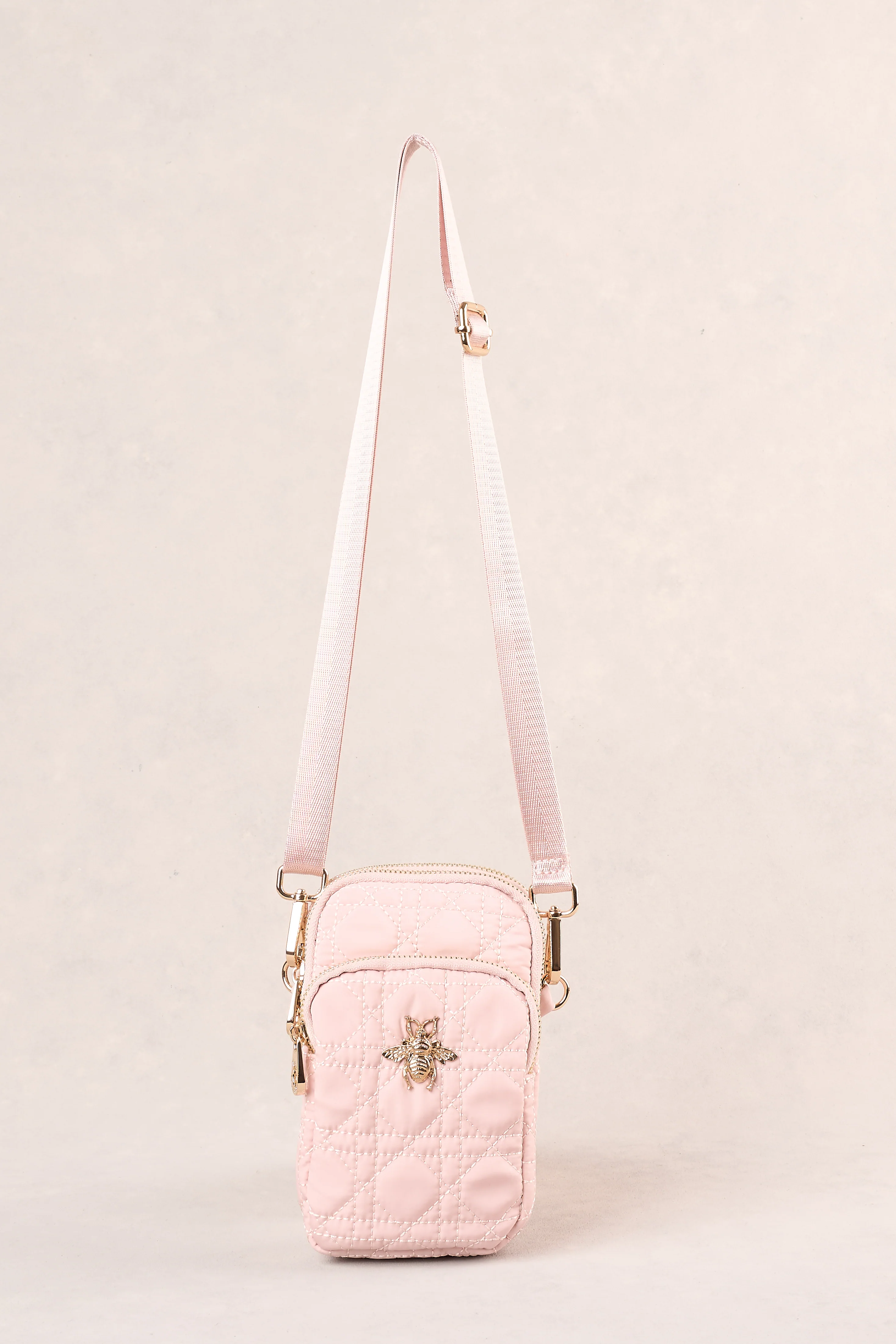 Quilted Phone Bag - Soft Pink - Image 7