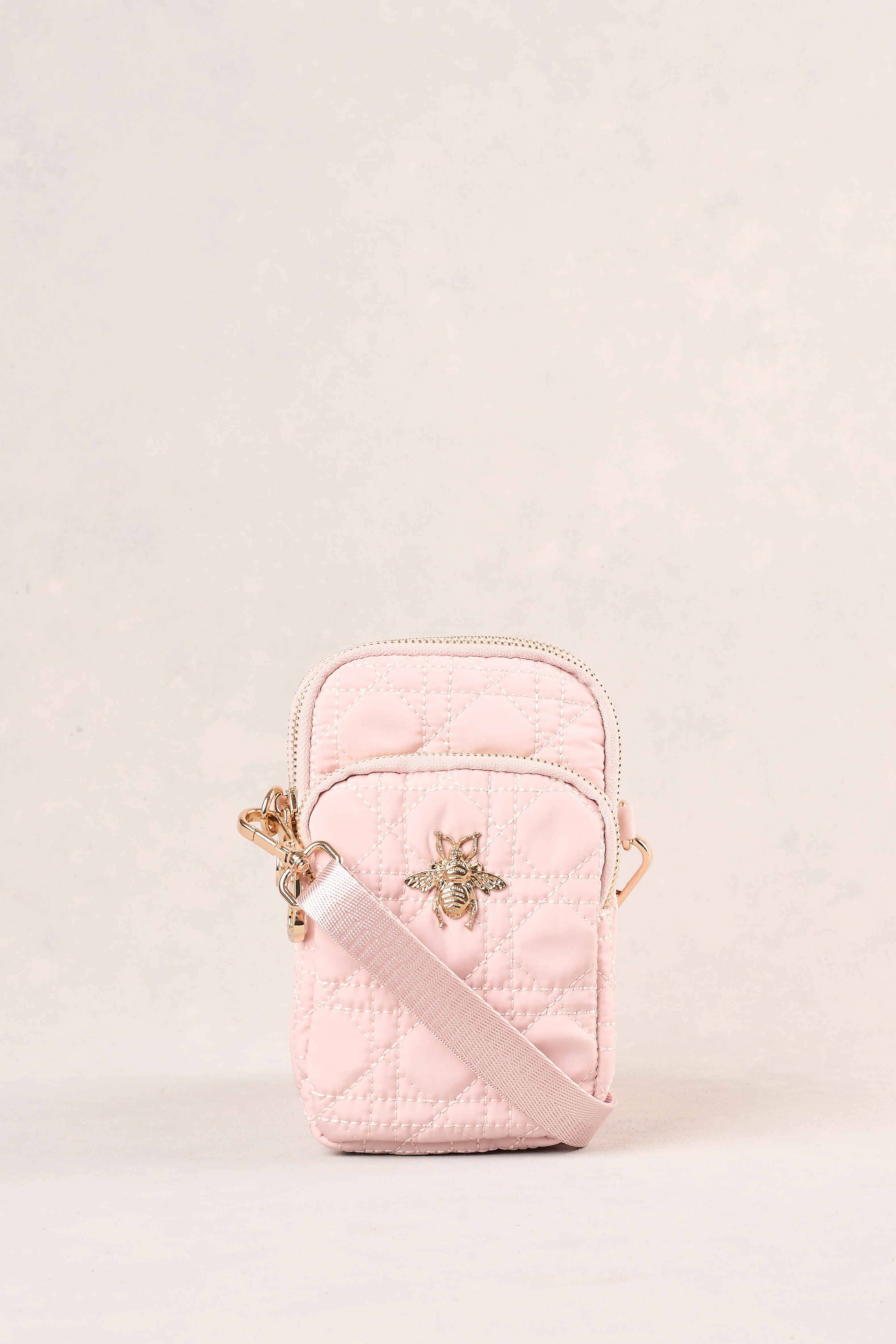 Quilted Phone Bag - Soft Pink - Image 8