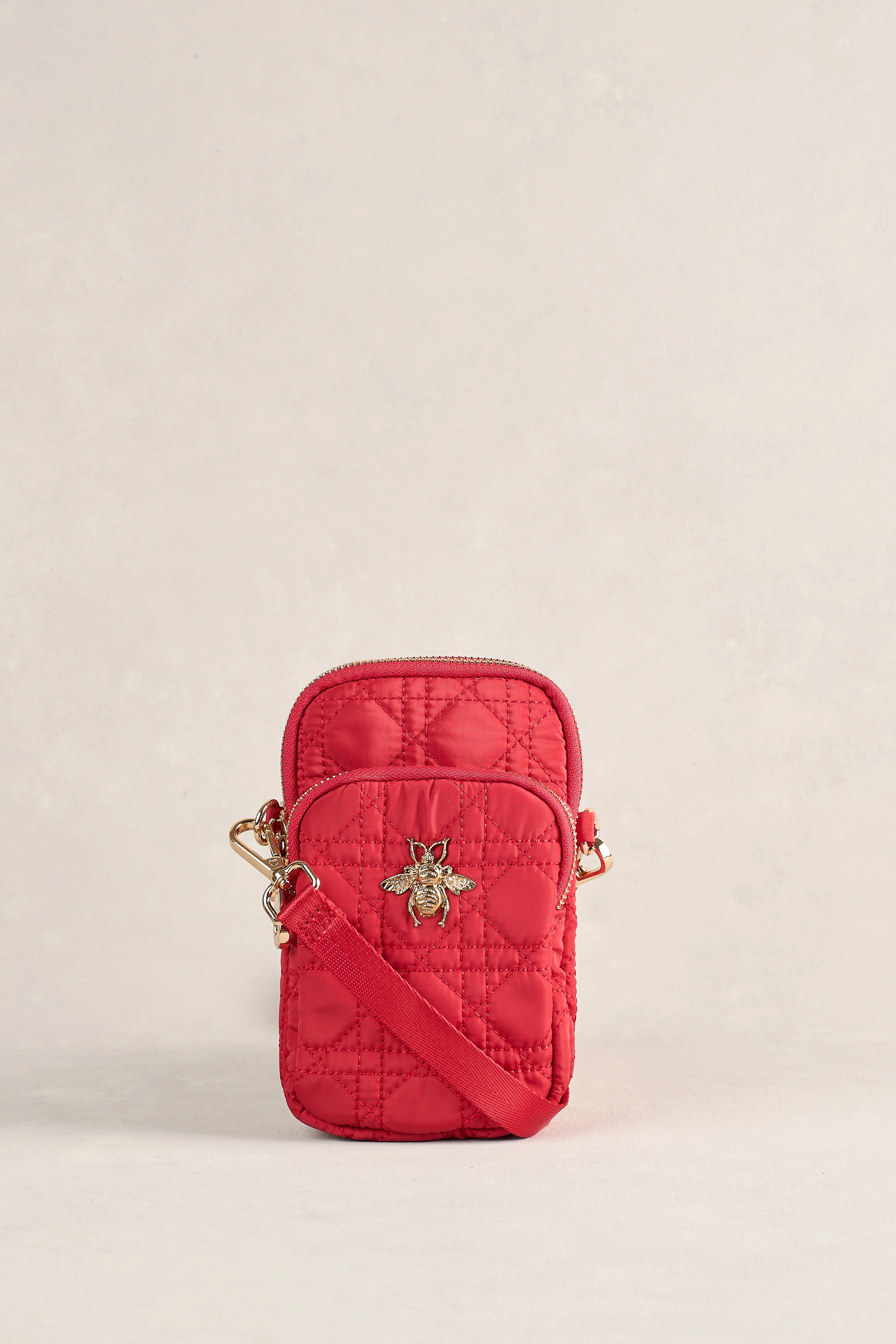 Quilted Phone Bag - Crimson - Image 4
