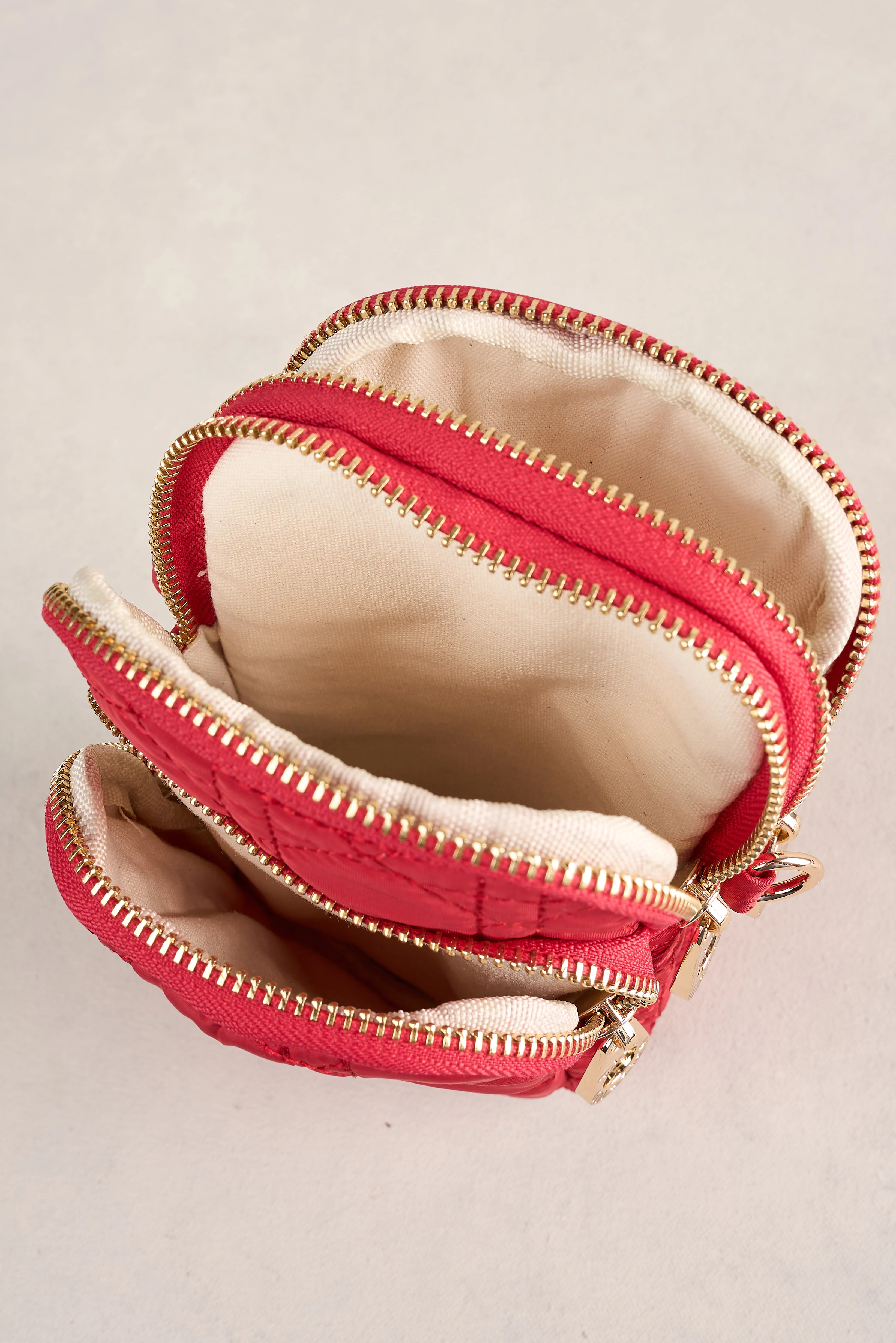Quilted Phone Bag - Crimson - Image 7