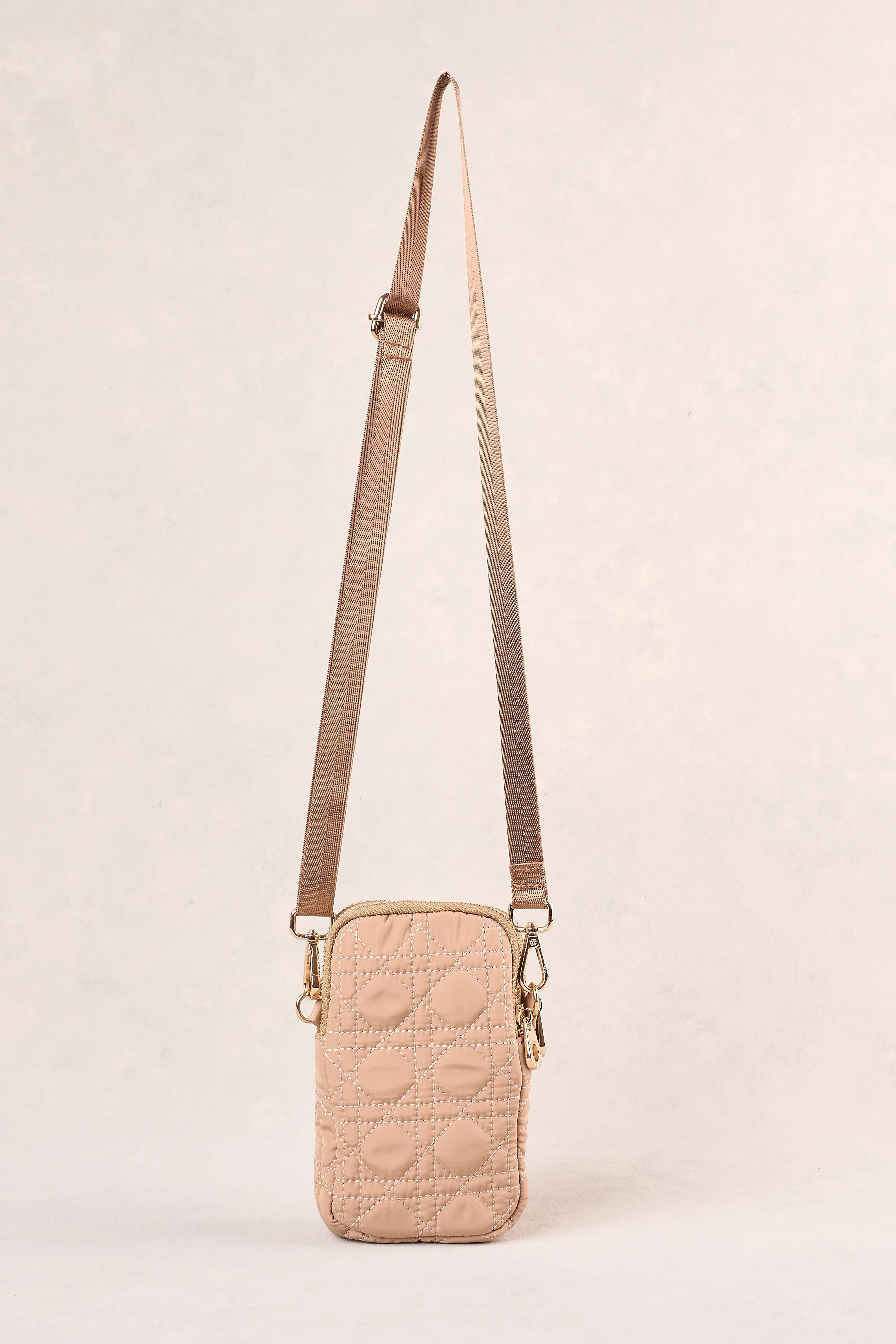 Quilted Phone Bag - Oatmeal - Image 8