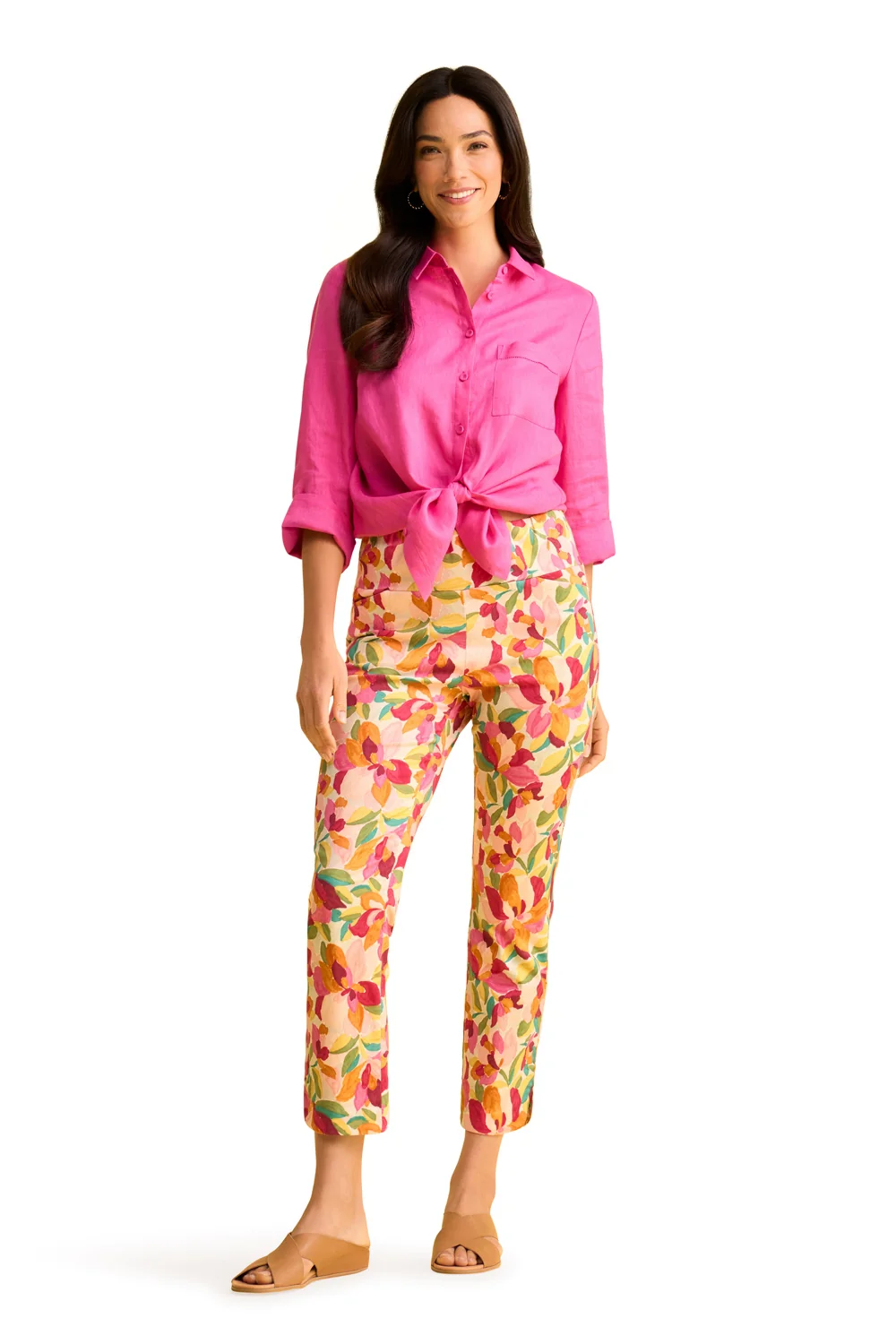 Printed Pant - Rococo White Print - Image 2
