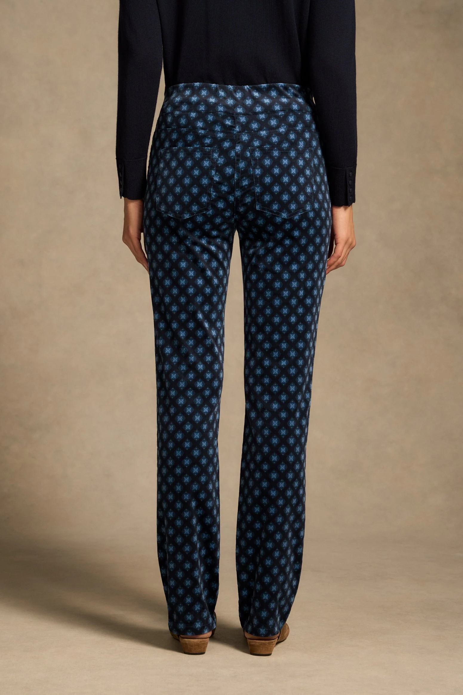 Bengajean® Velvet Straight Leg - Navy Reverie Print - Image 7