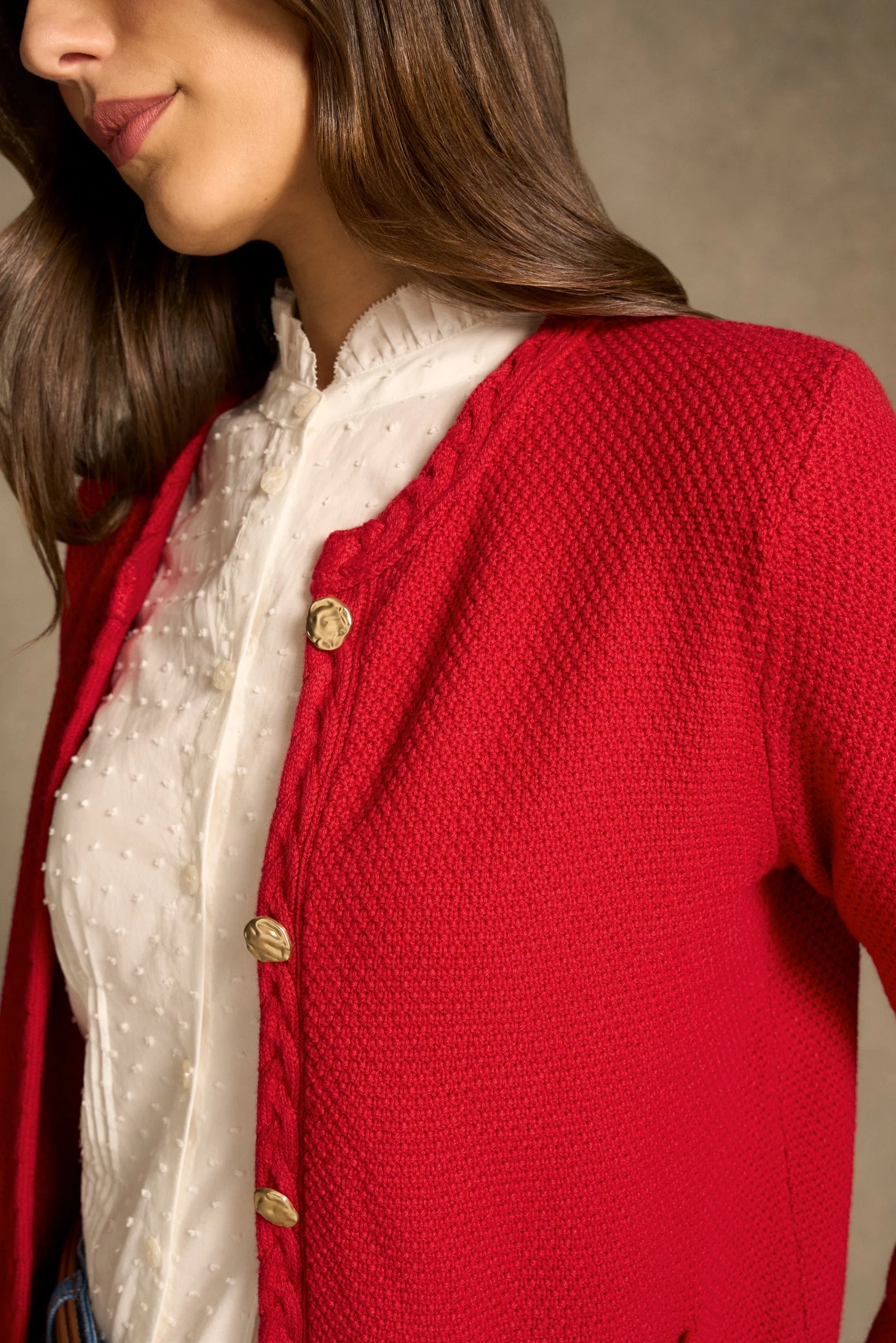 Milano Knit Jacket - Rouge - Image 4