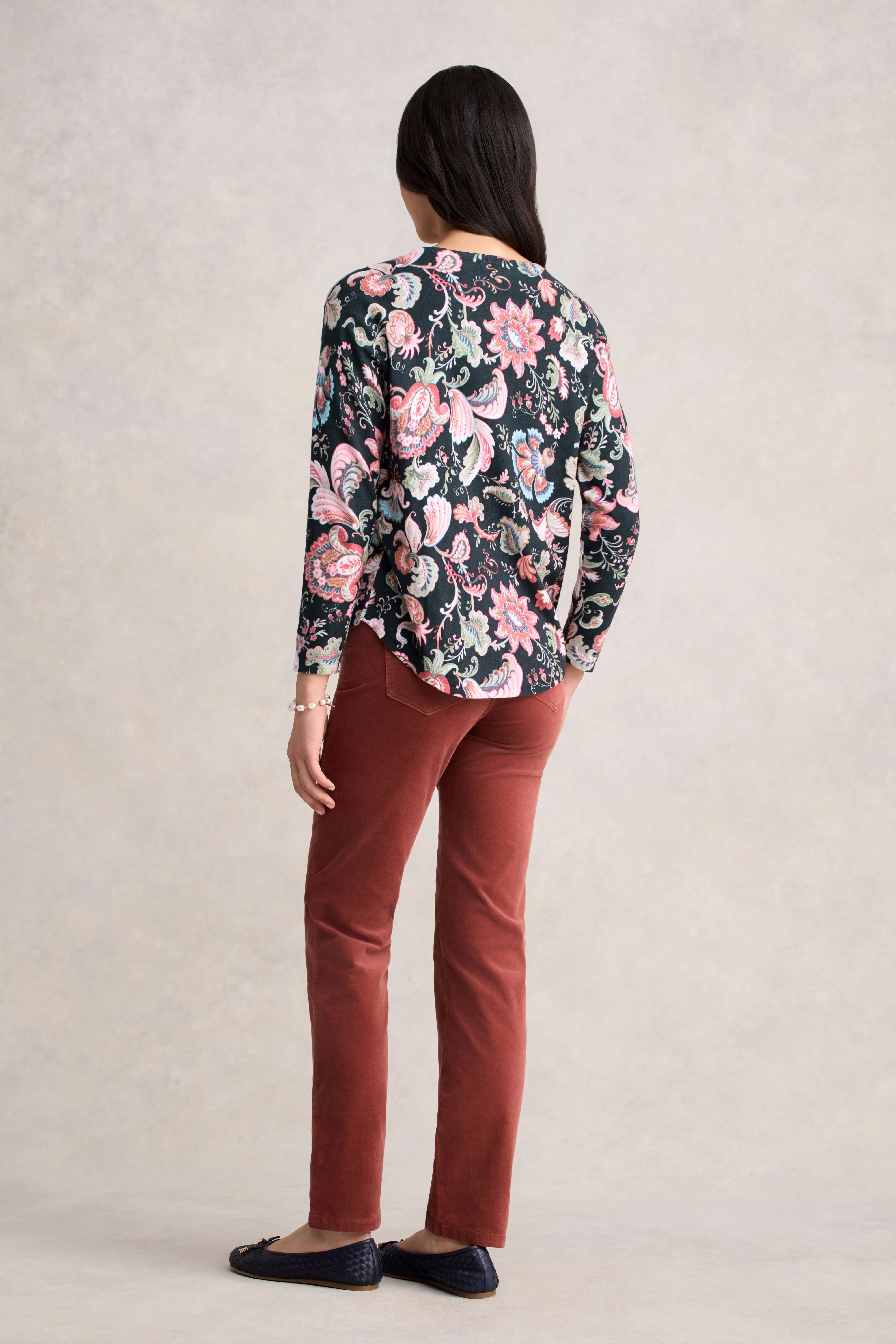 Printed Cotton Jumper - Tapestry Print - Image 5