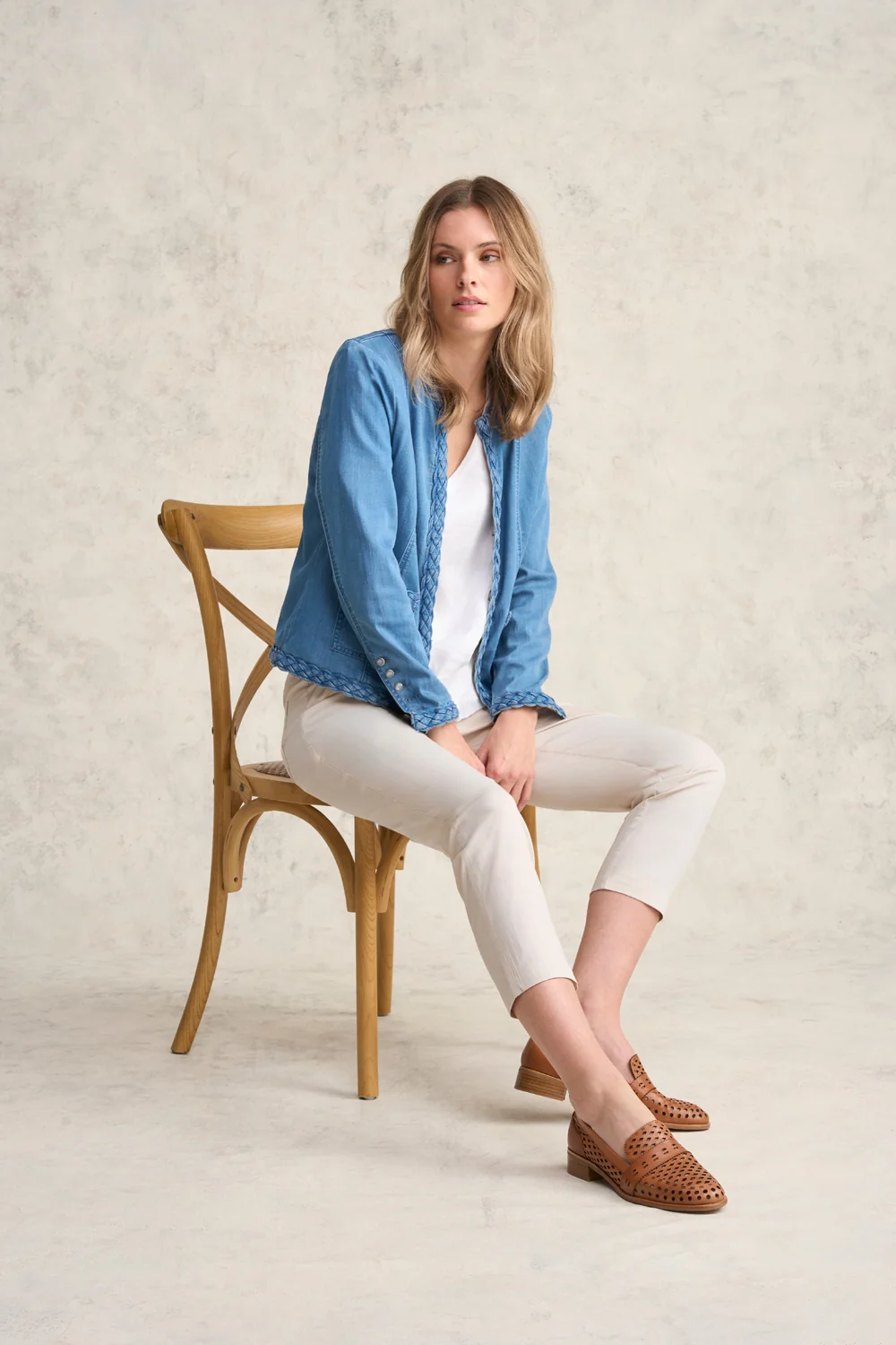 Lightweight Cotton Pant - Pebble - Image 5