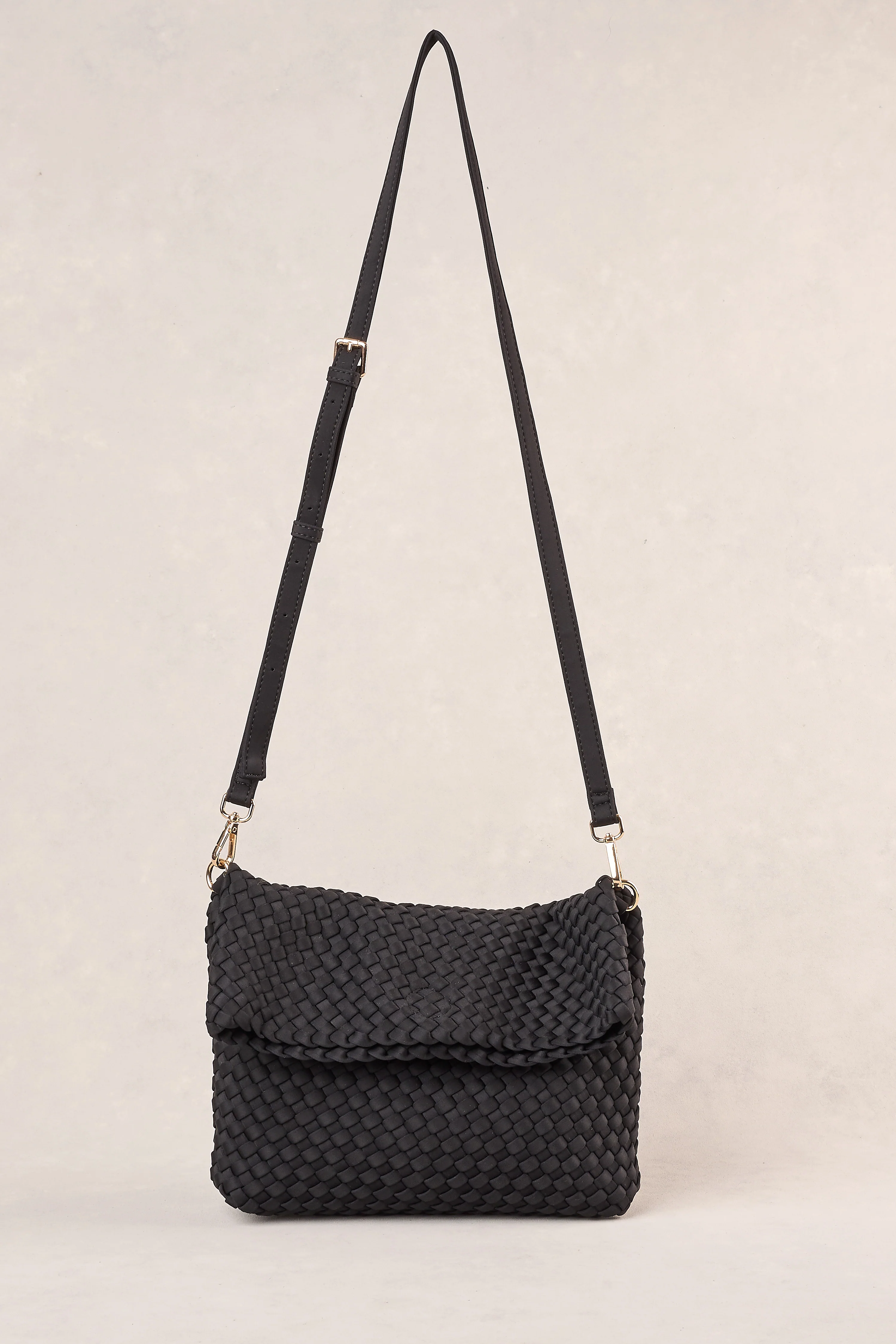 Soft Woven Clutch - Black - Image 3