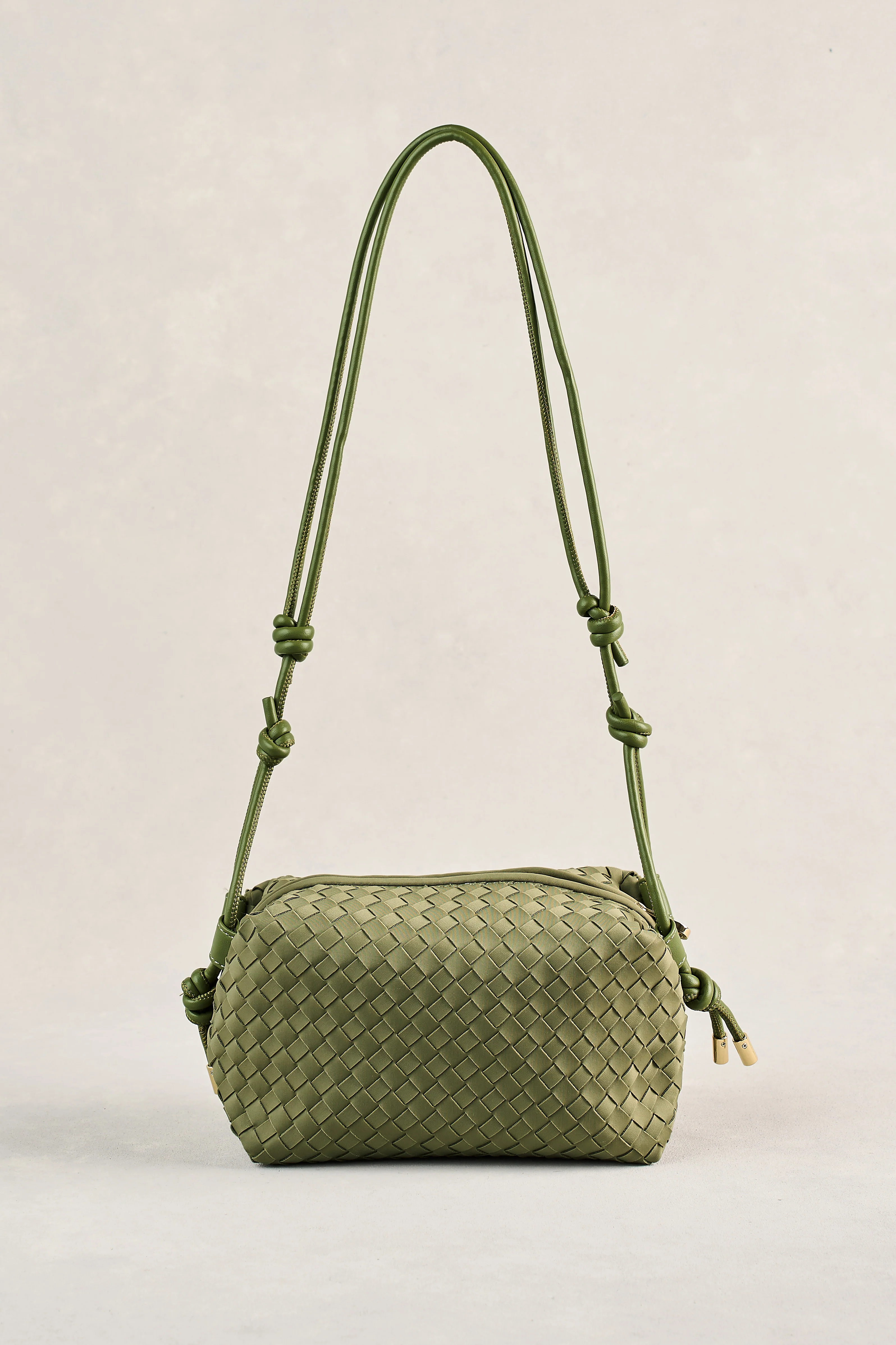 Soft Woven Crossbody - Khaki