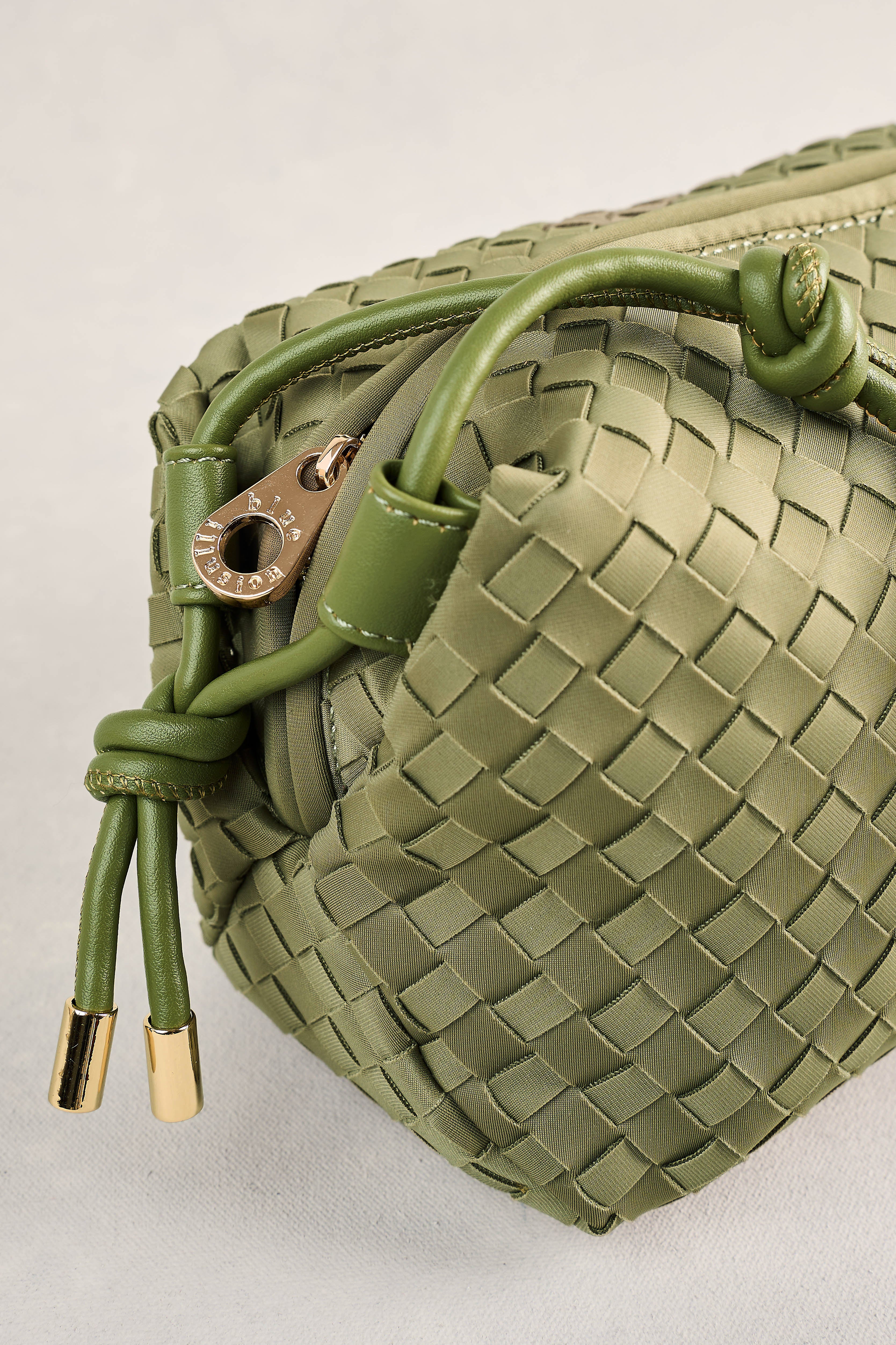 Soft Woven Crossbody - Khaki - Image 3