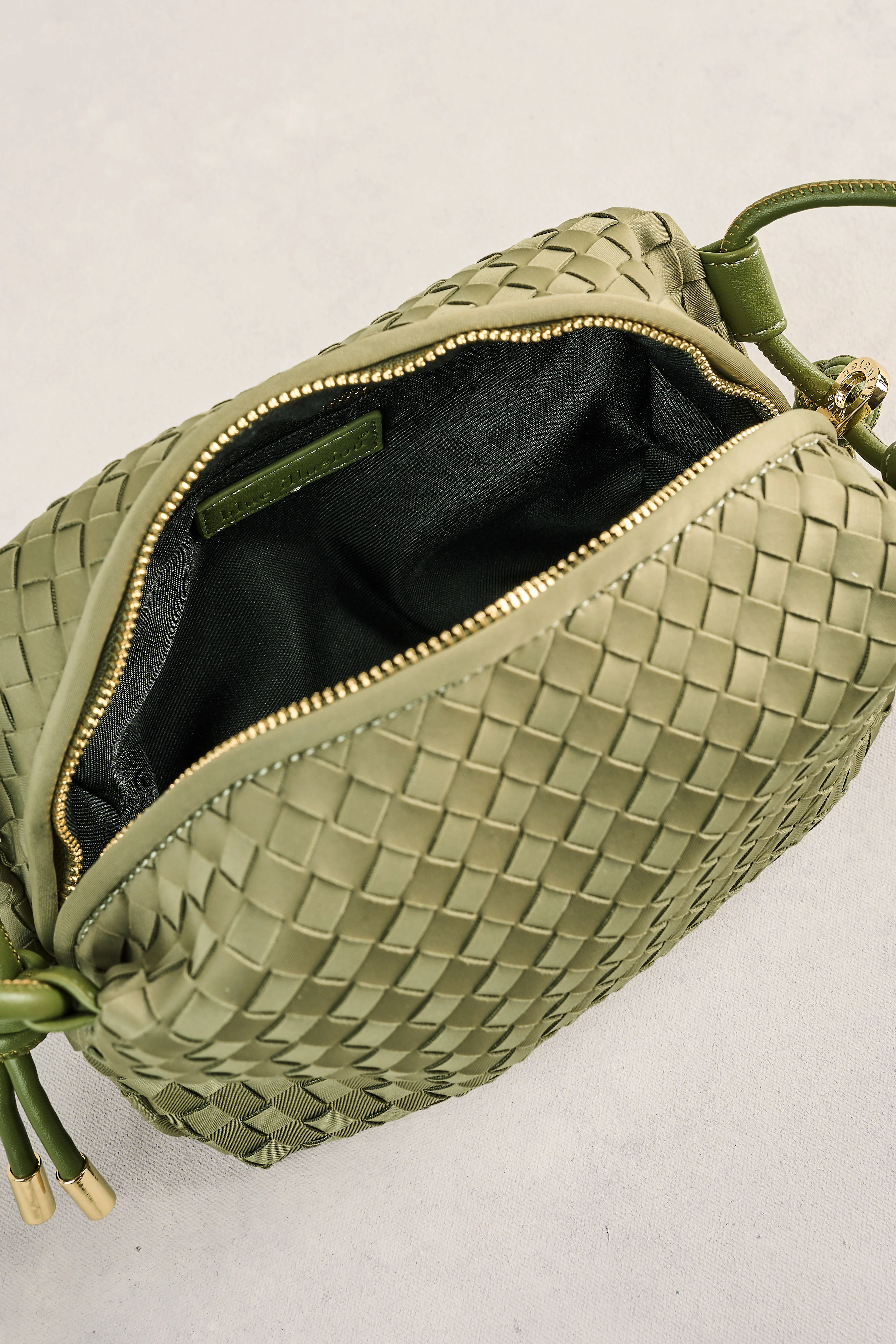Soft Woven Crossbody - Khaki - Image 4