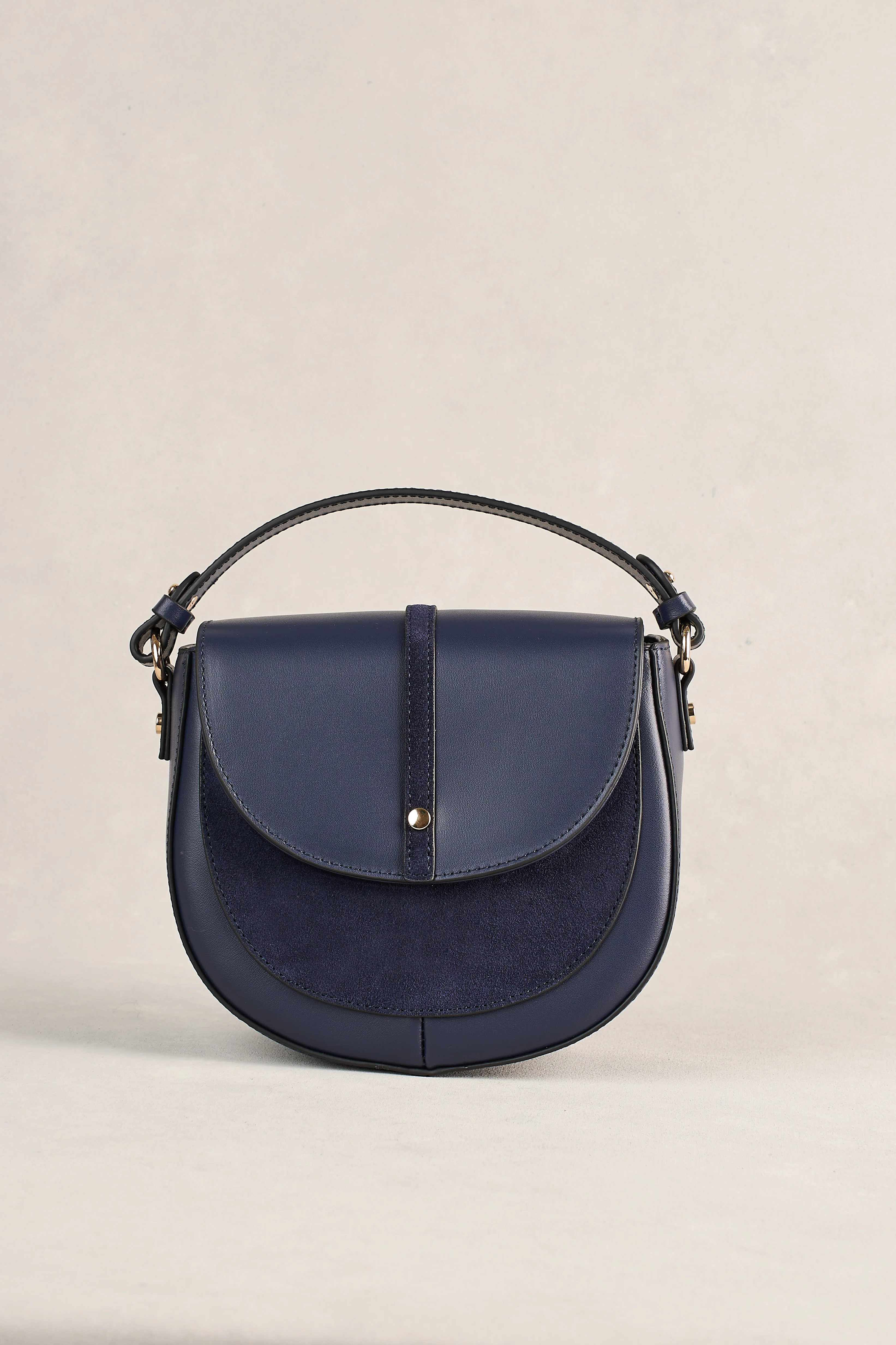 Spliced Cross Body Bag - Navy - Image 4