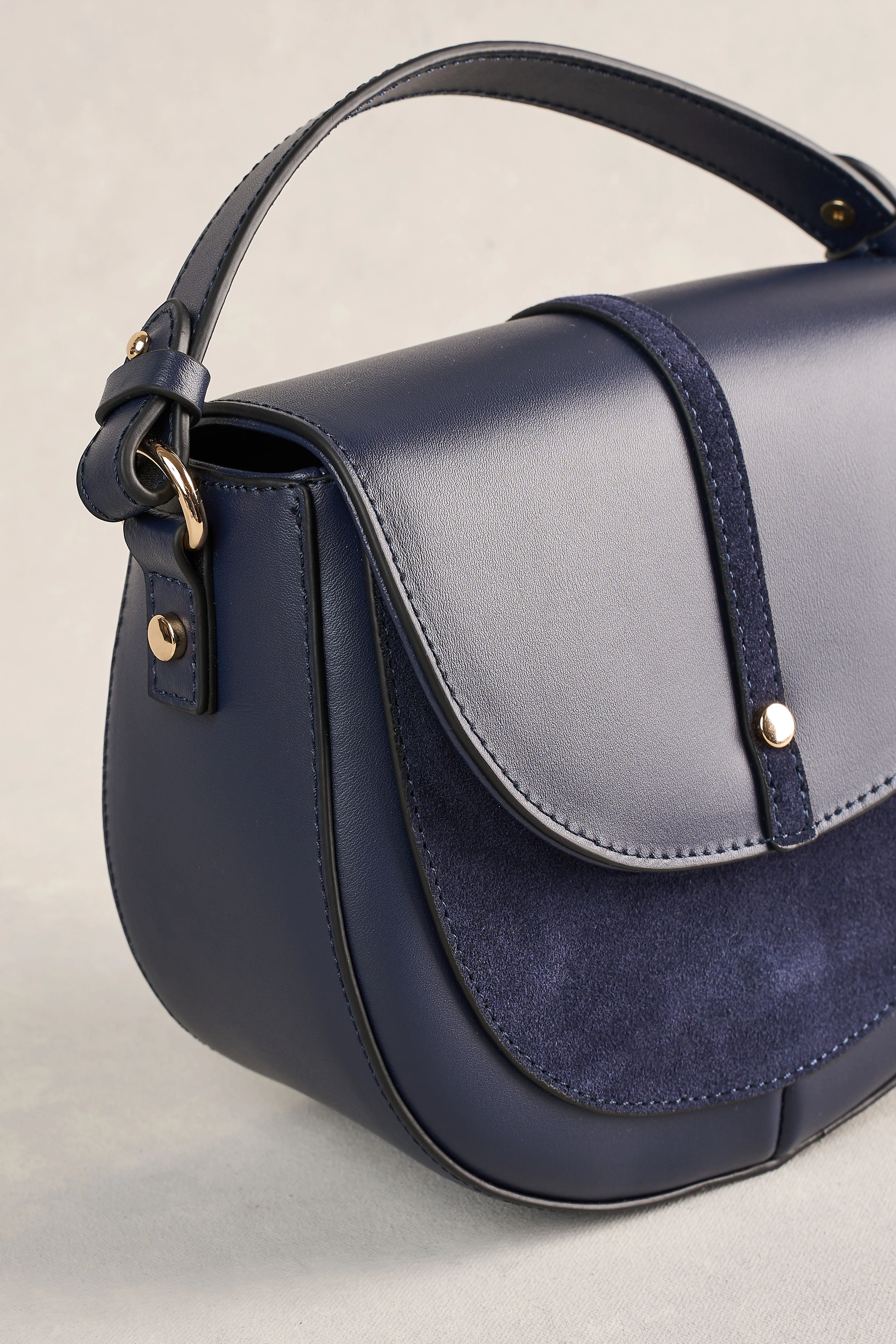 Spliced Cross Body Bag - Navy - Image 5