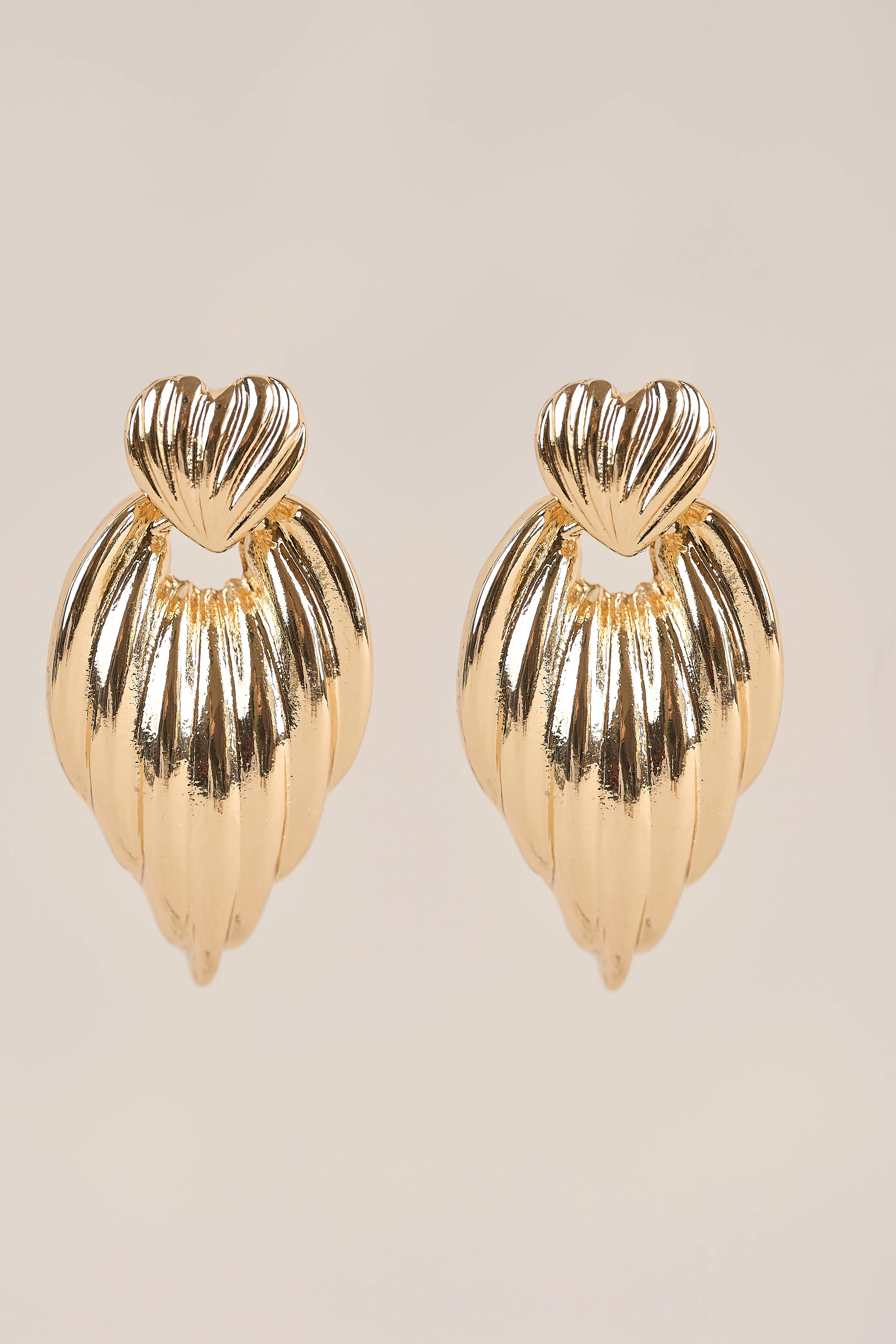 Statement Earring - Gold - Image 3
