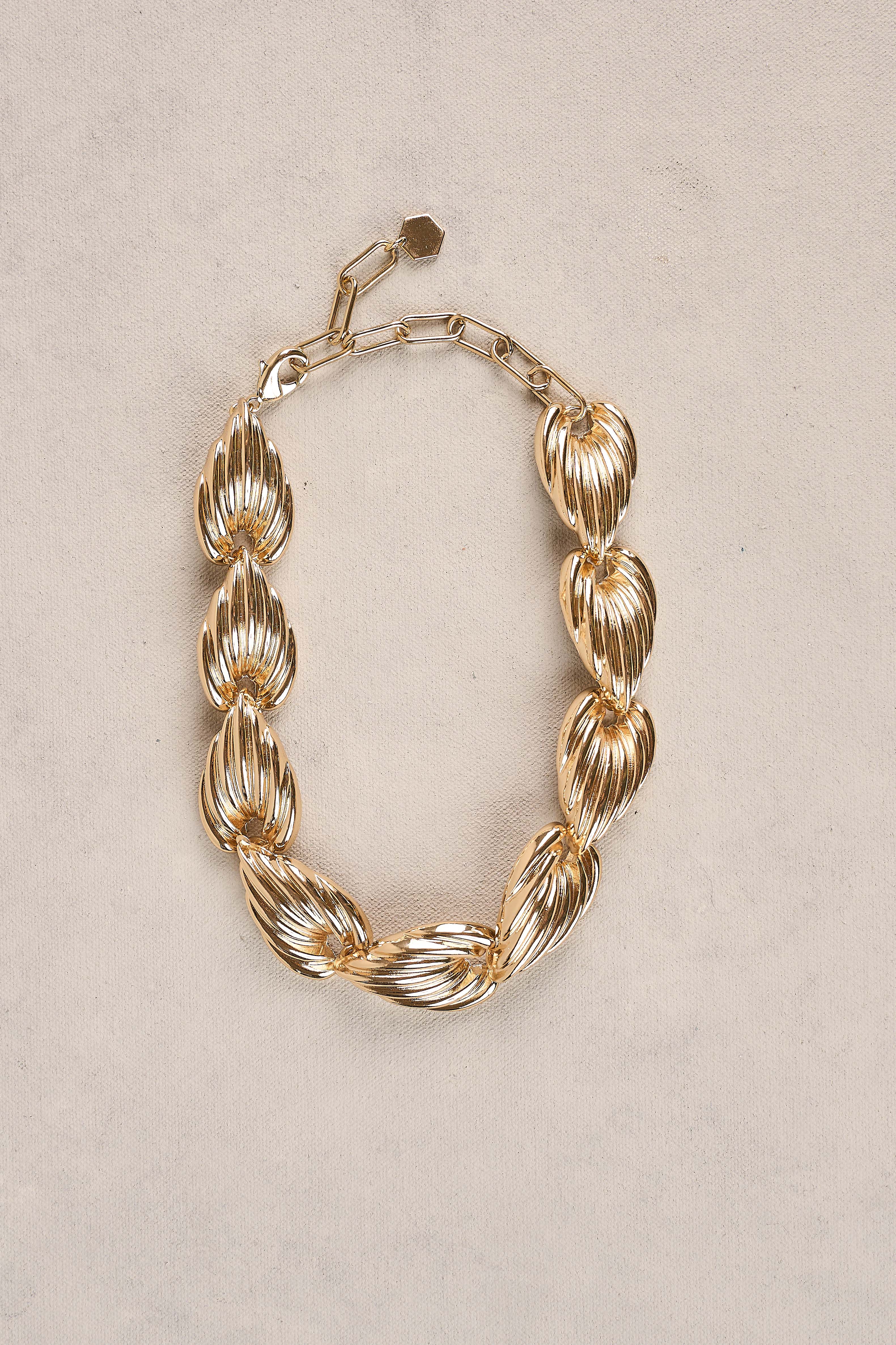 Statement Necklace - Gold - Image 3