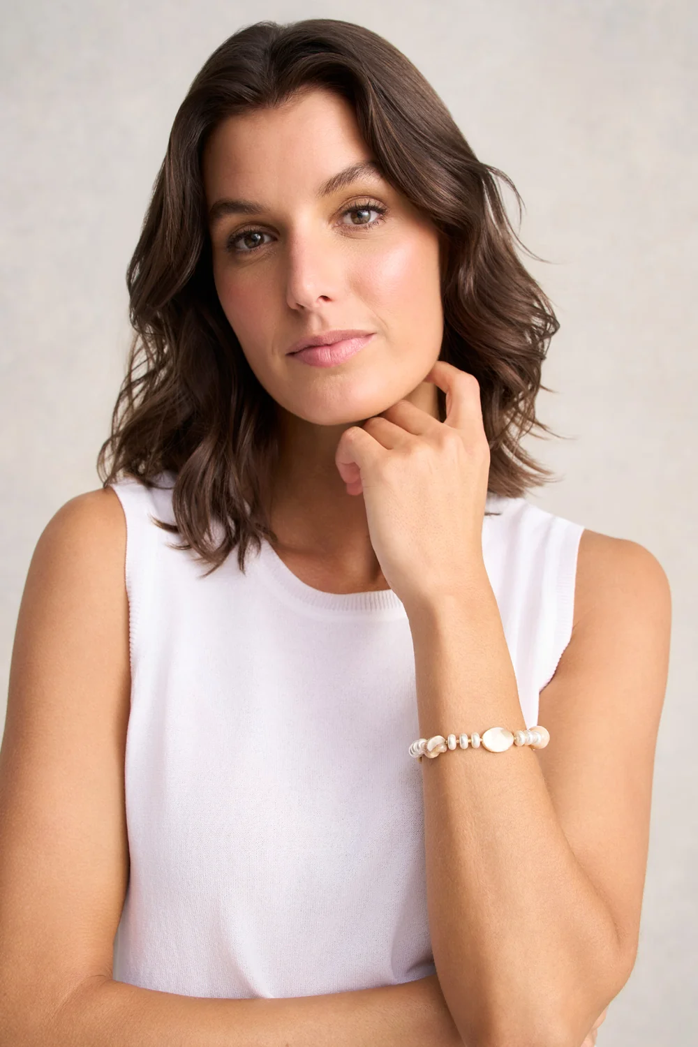 Stone & Pearl Wrist - Multicolour - Image 2