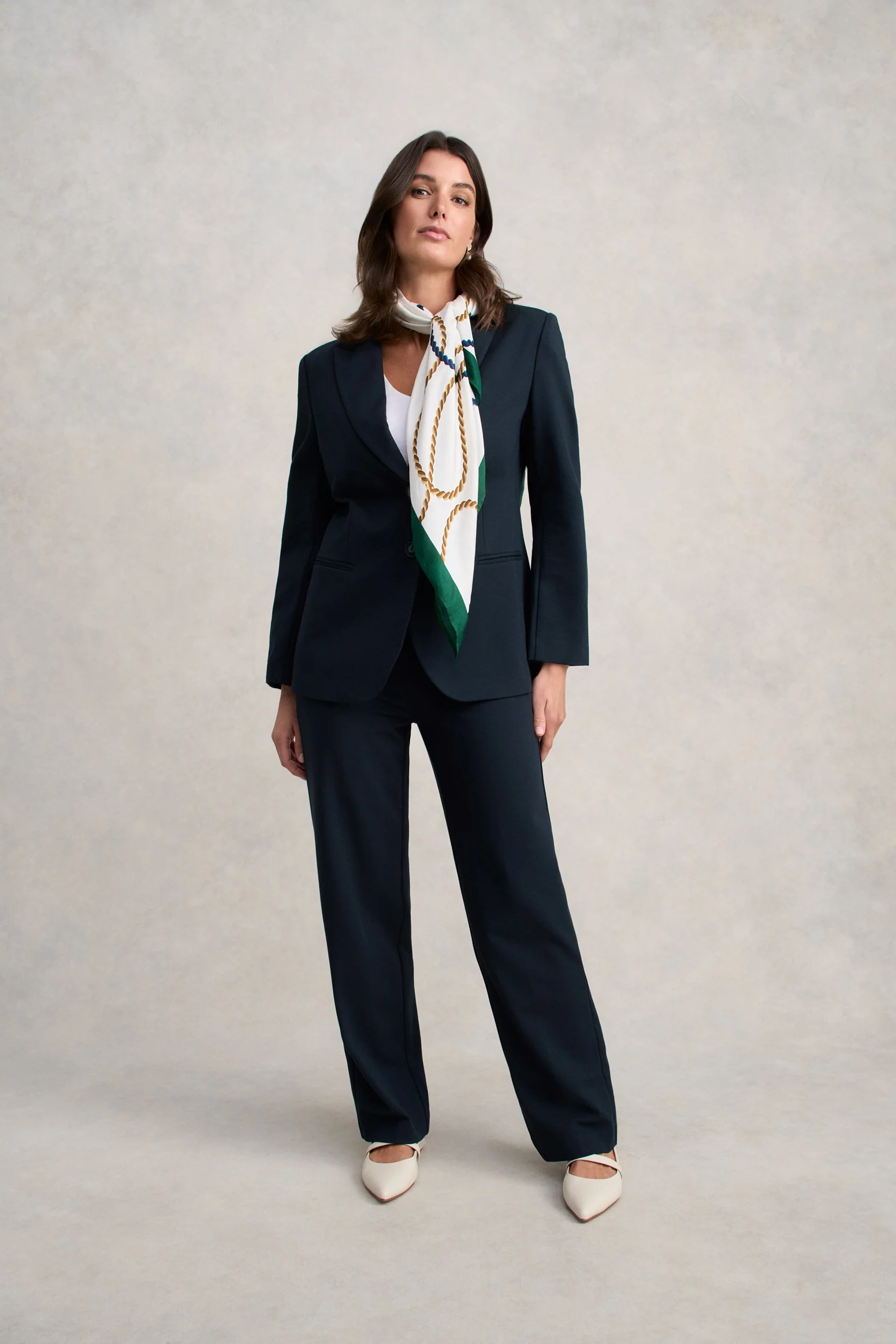 Straight Leg Ponte Pant - Ink - Image 2