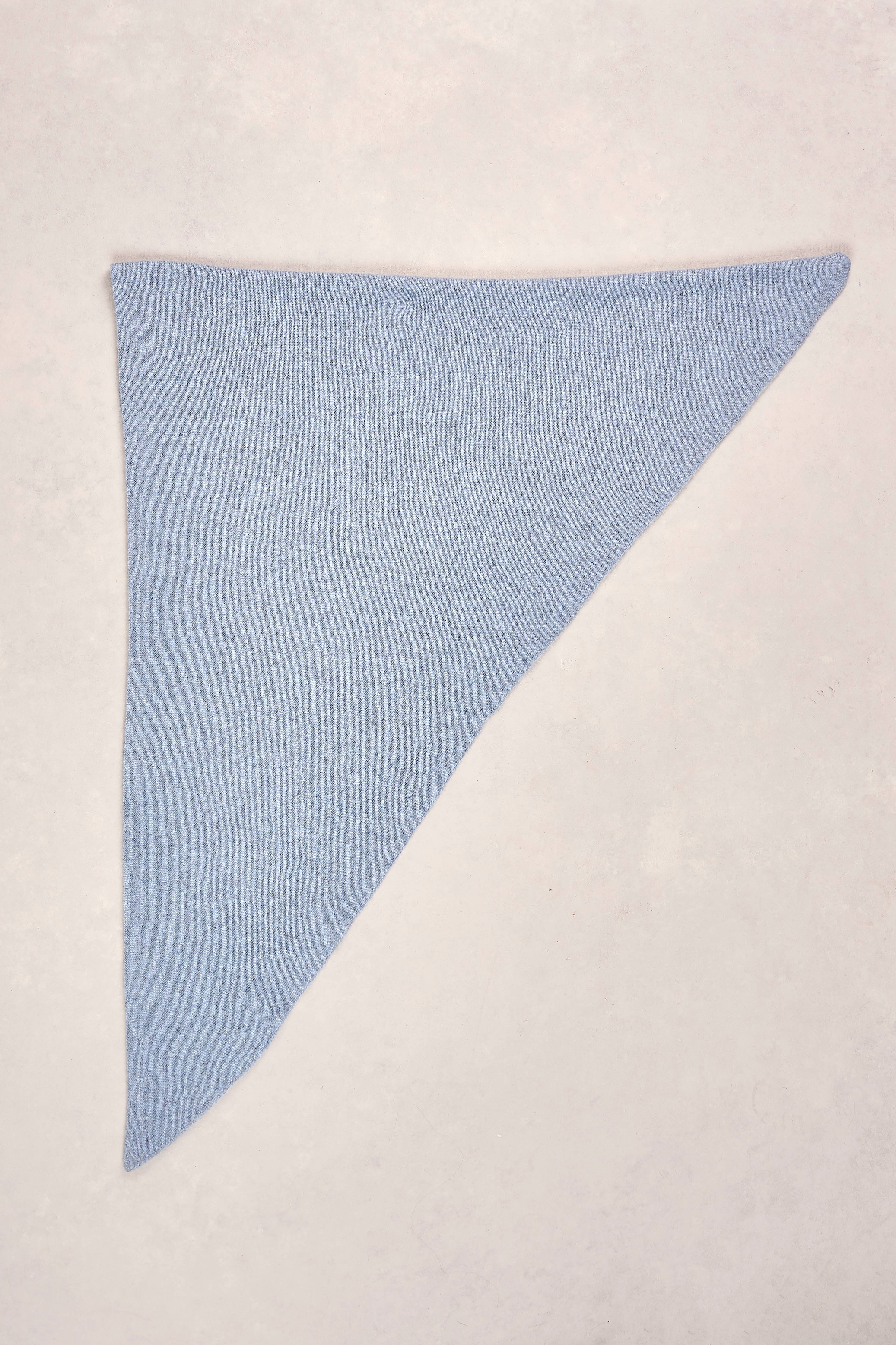 Triangle Wool Scarf - Light Blue - Image 2
