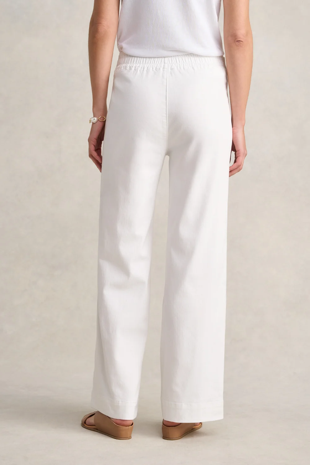 Wide Leg Jeans - White - Image 4