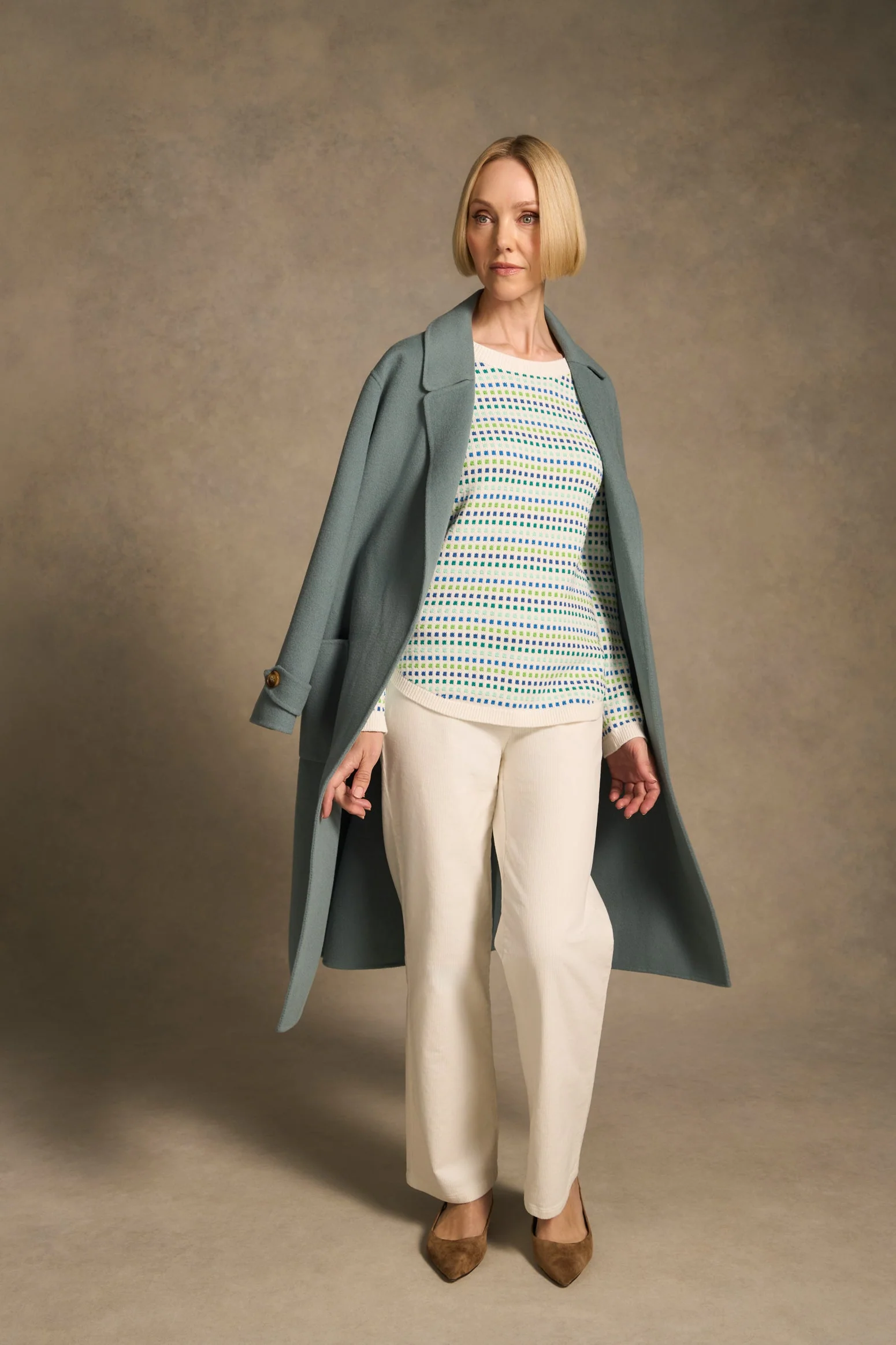 Jacquard Cotton Jumper - Multi-Colour Dot - Image 3