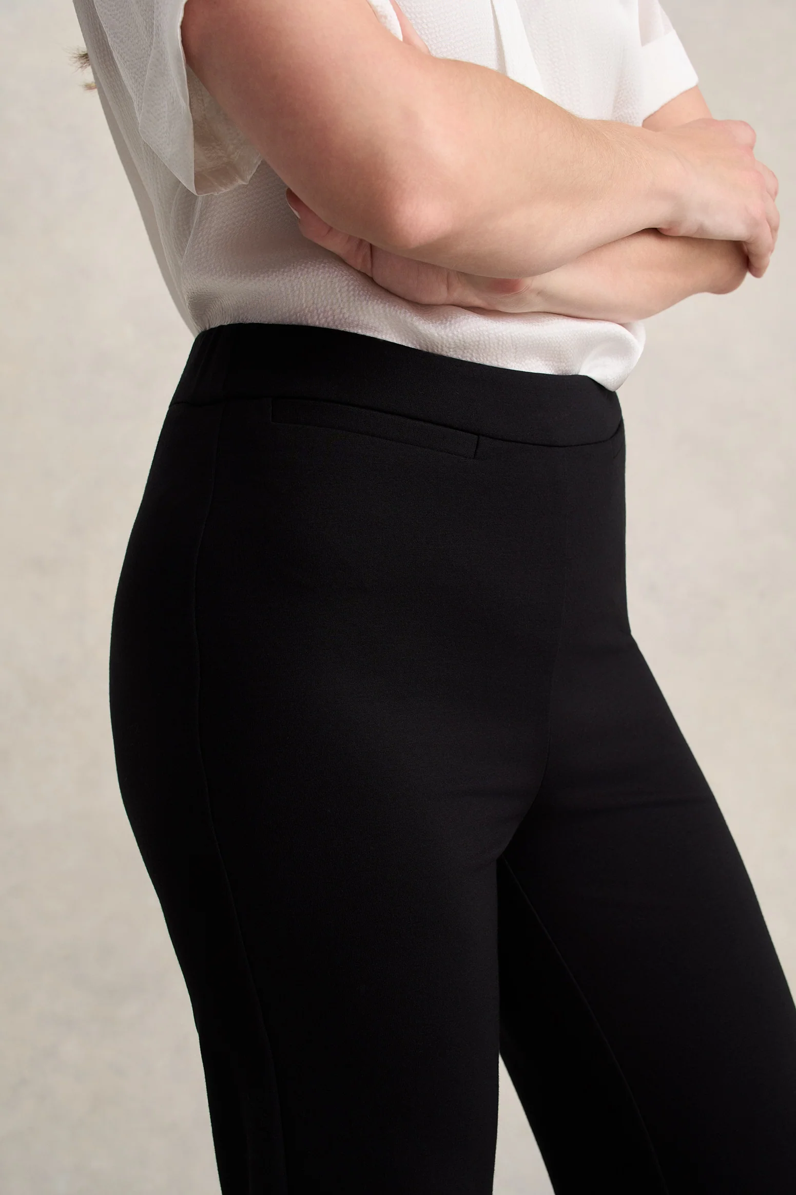 Bootleg Ponte Pant - Black - Image 4
