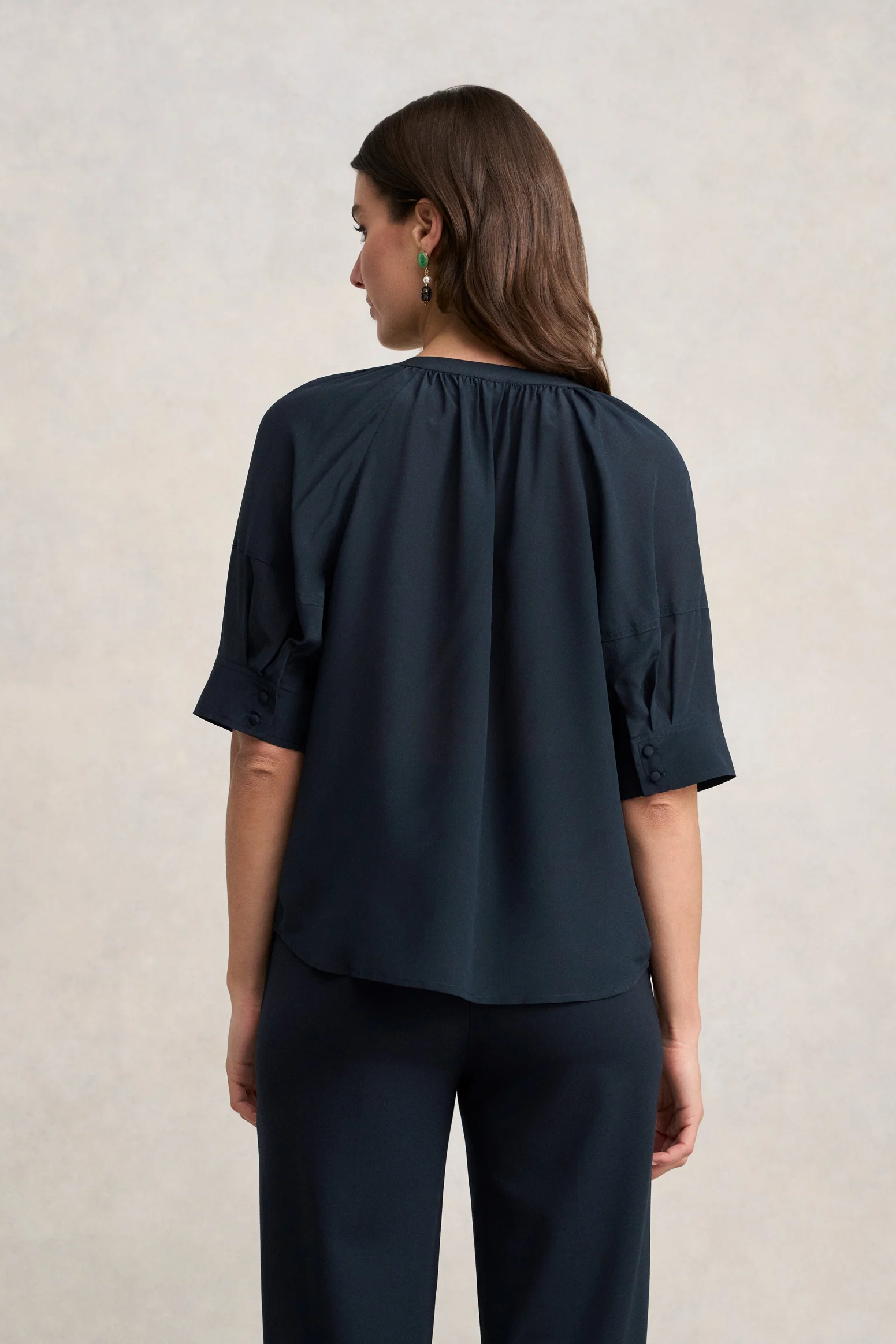 Silk Blouse - Ink - Image 5